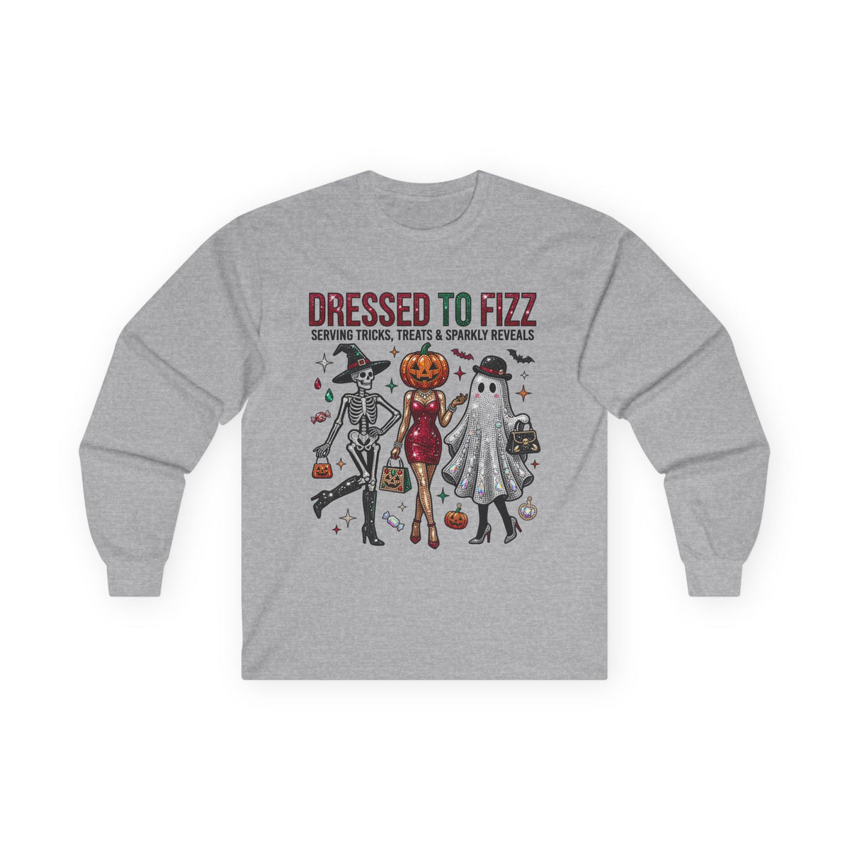 Dressed To Fizz Long Sleeve Tee - Gildan