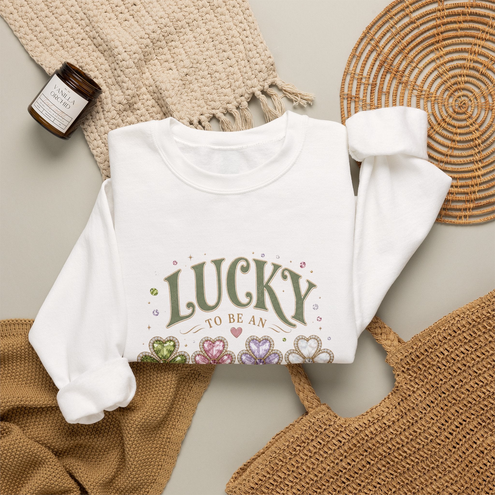 Lucky To Be An August Girl Sweatshirt