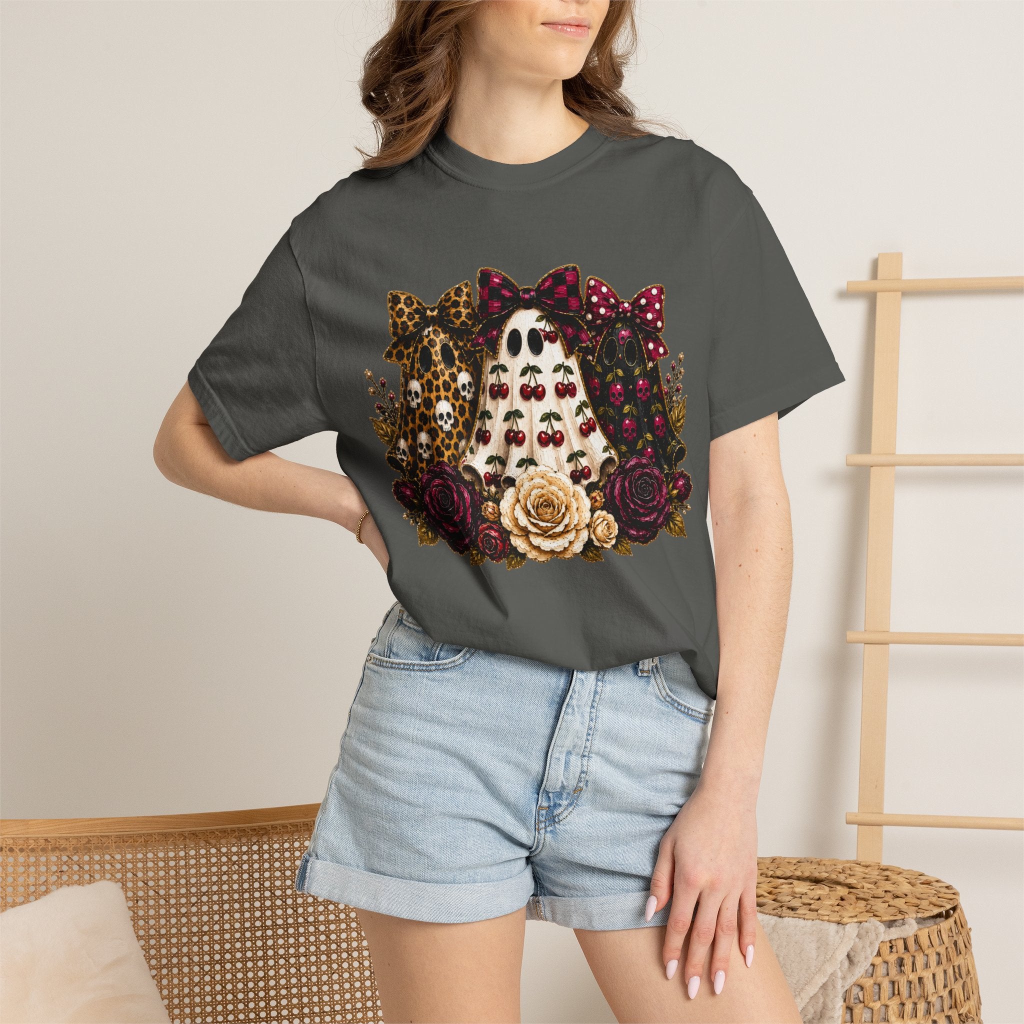 Cherry Ghosts Tee - Comfort Colors