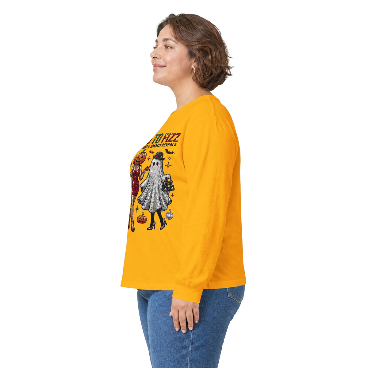 Dressed To Fizz Long Sleeve Tee - Gildan
