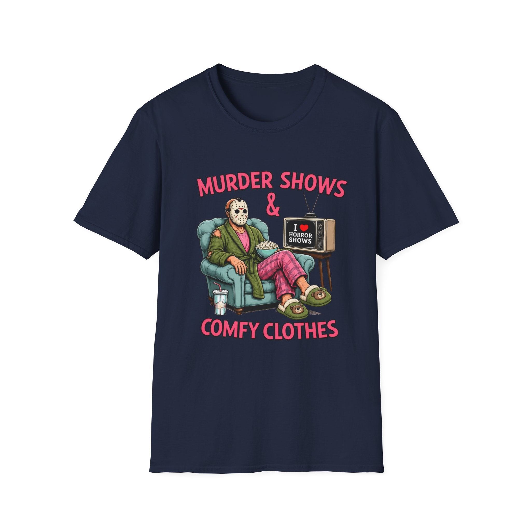Murder Shows and Comfy Clothes Tee- Gildan