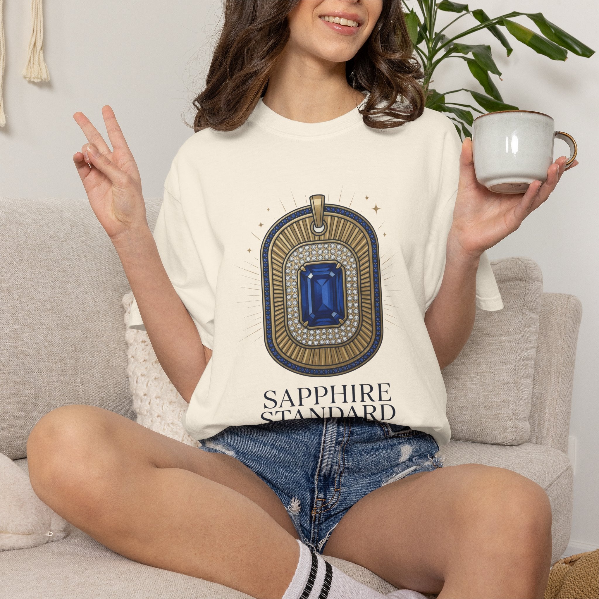 The Sapphire Standard Tee - Comfort Colors