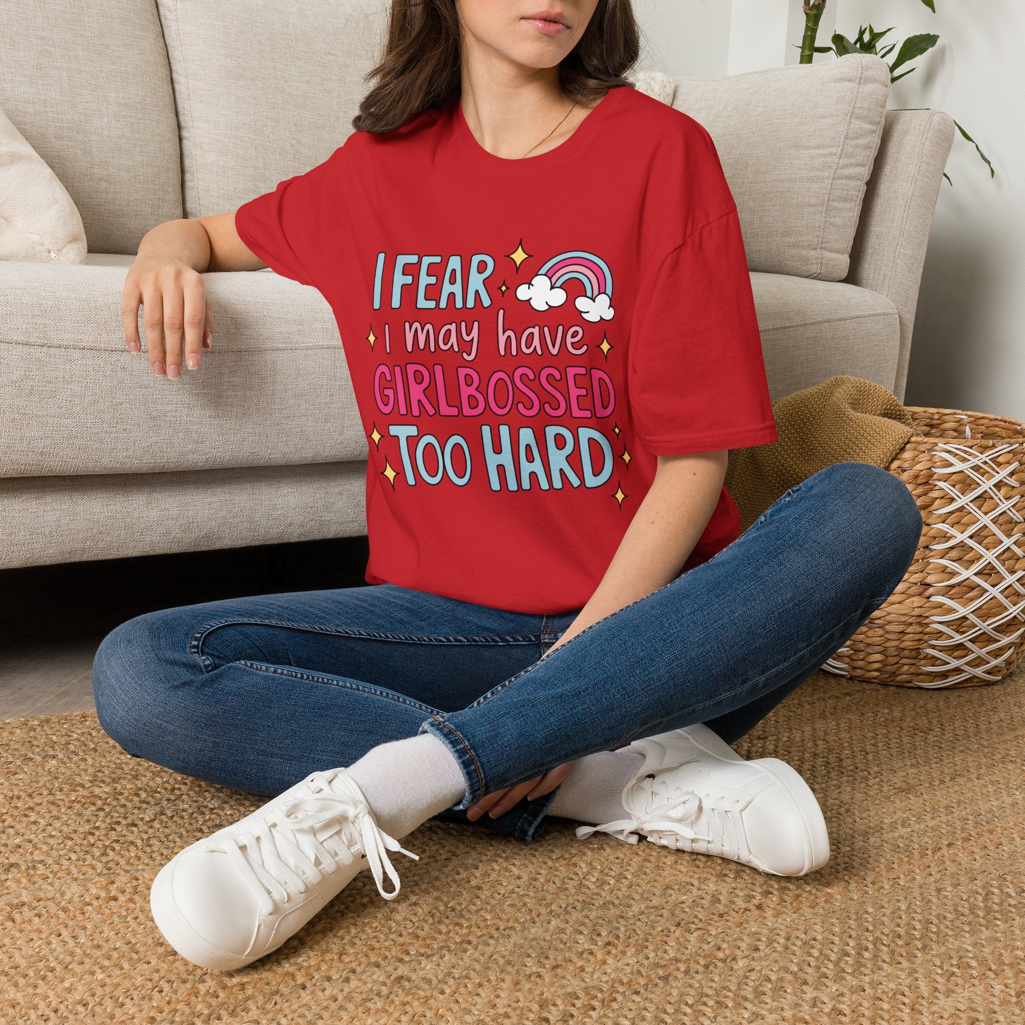 Girlbossed Too Hard Tee- Gildan