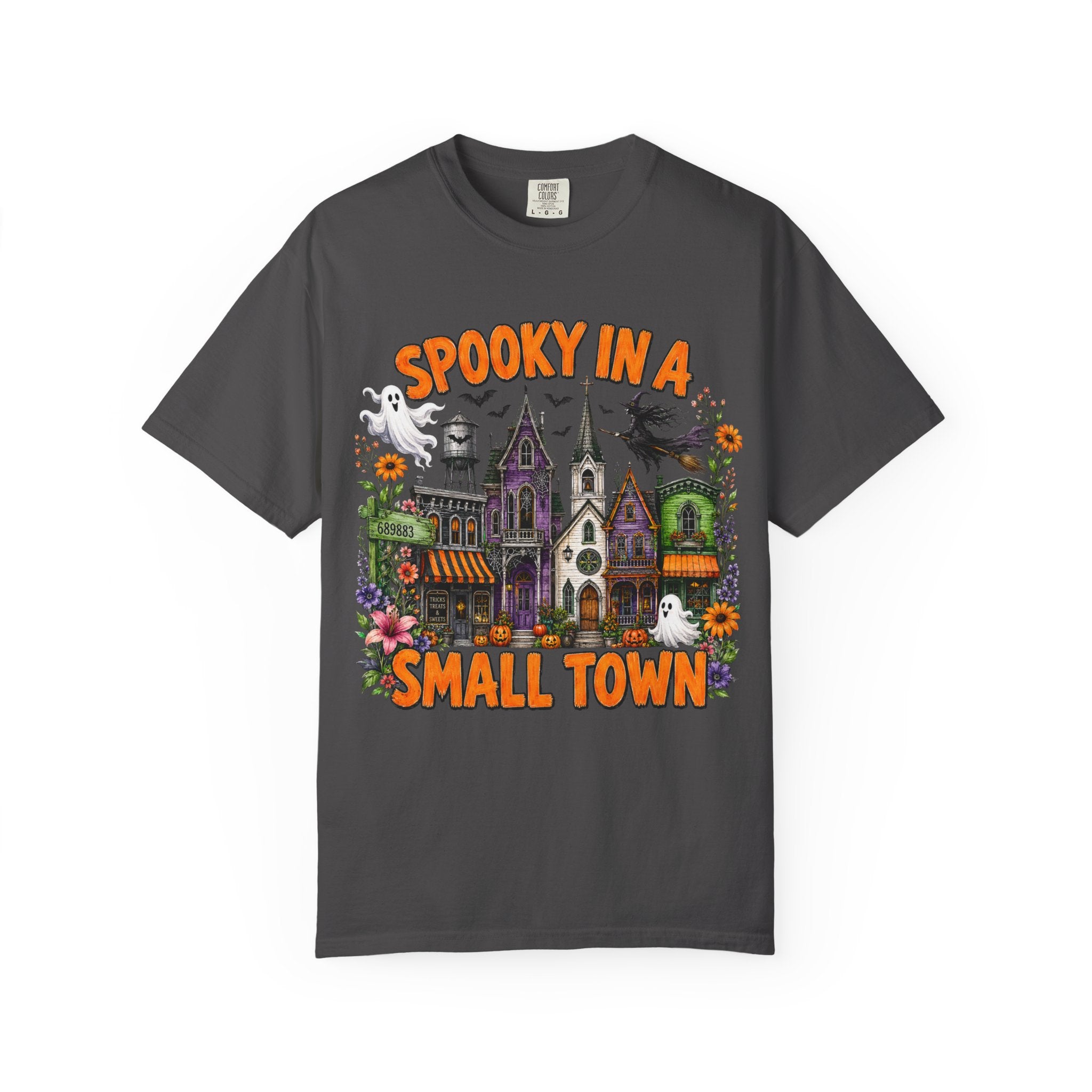 Spooky In A Small Town Tee - Comfort Colors