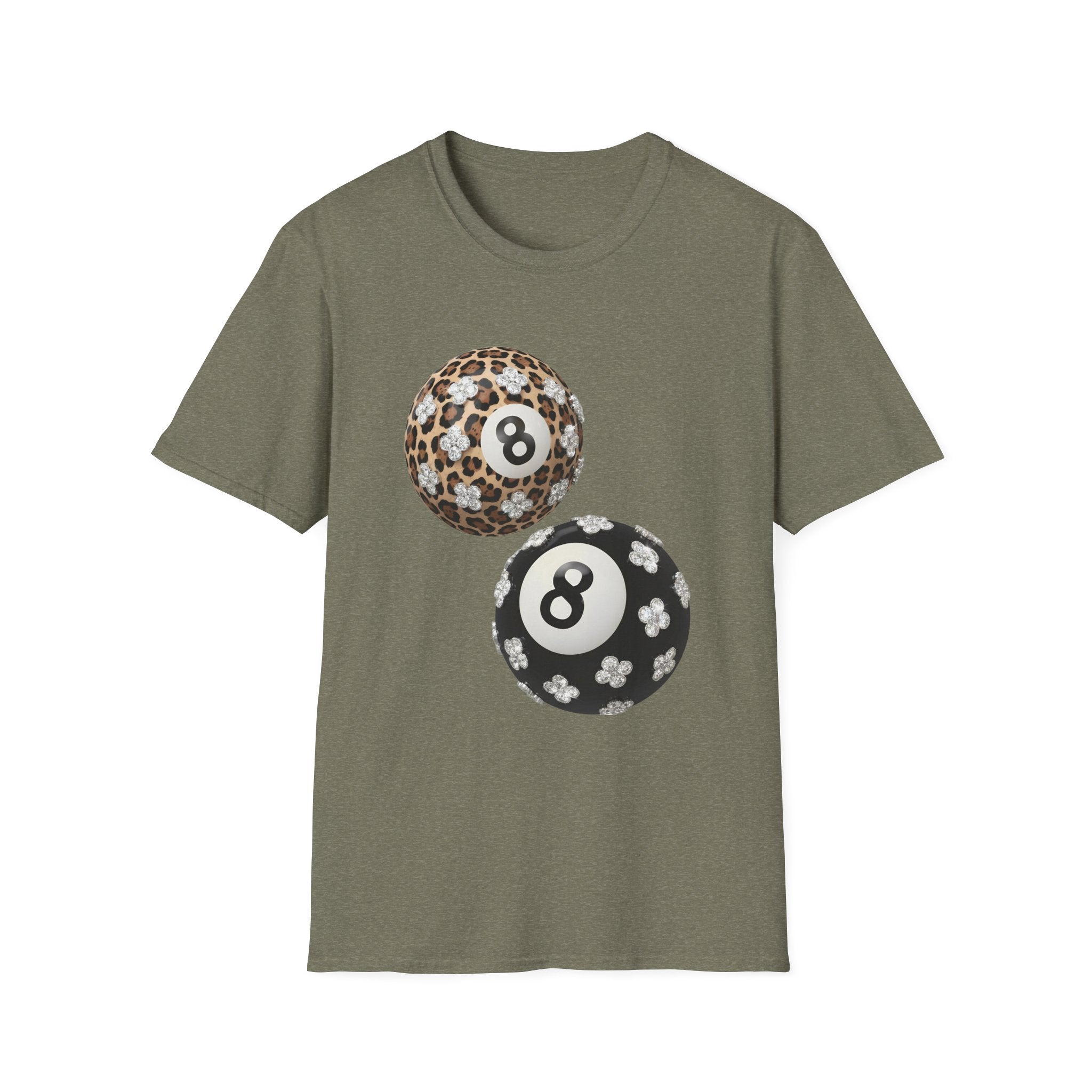 Jeweled Lucky 8 Ball Tee - Gildan