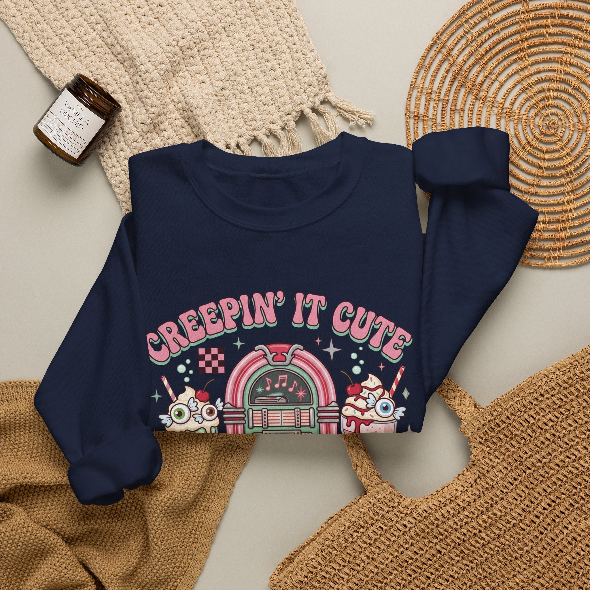Creepin' It Cute Sweatshirt - Gildan