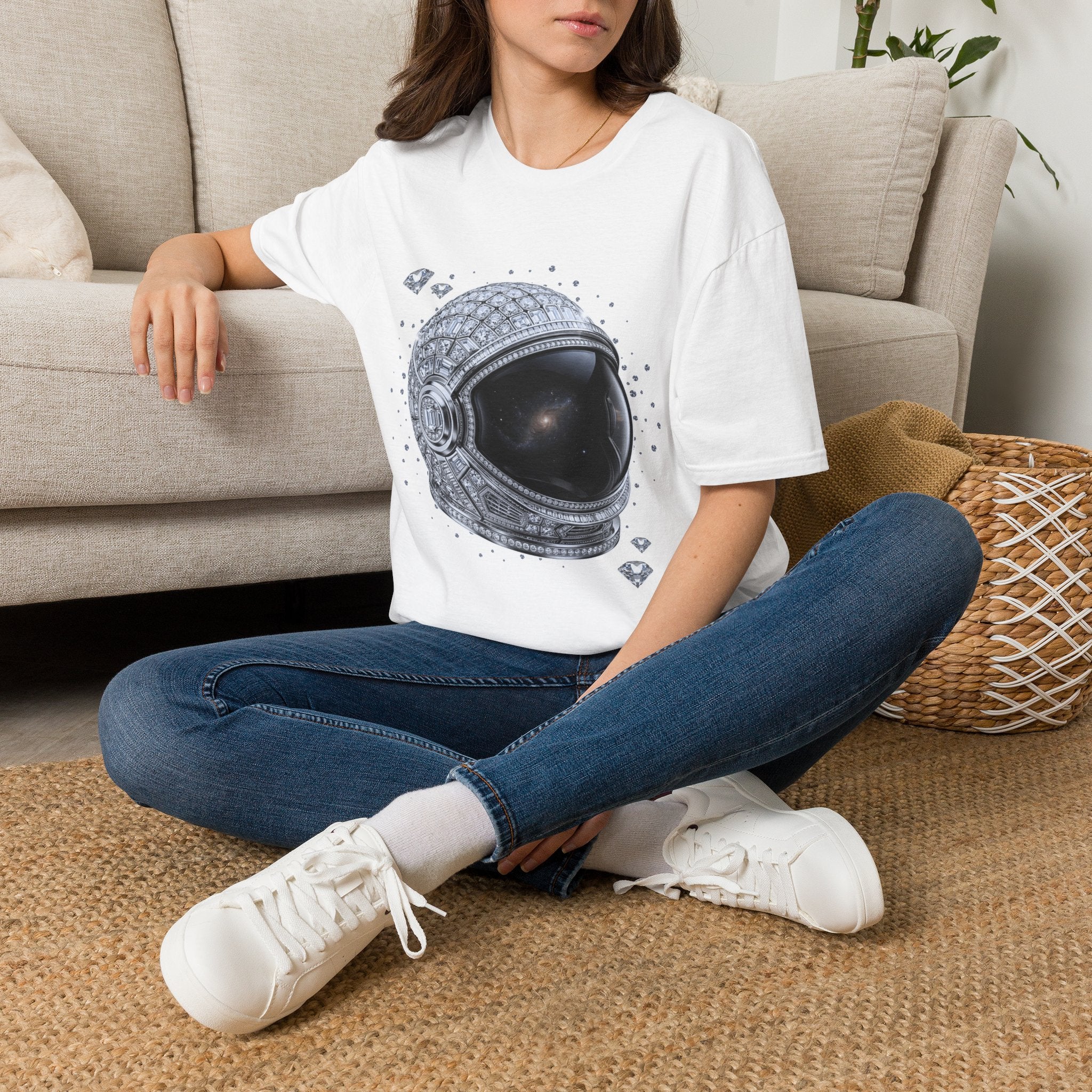 Sparkle Astronaut Tee - Gildan