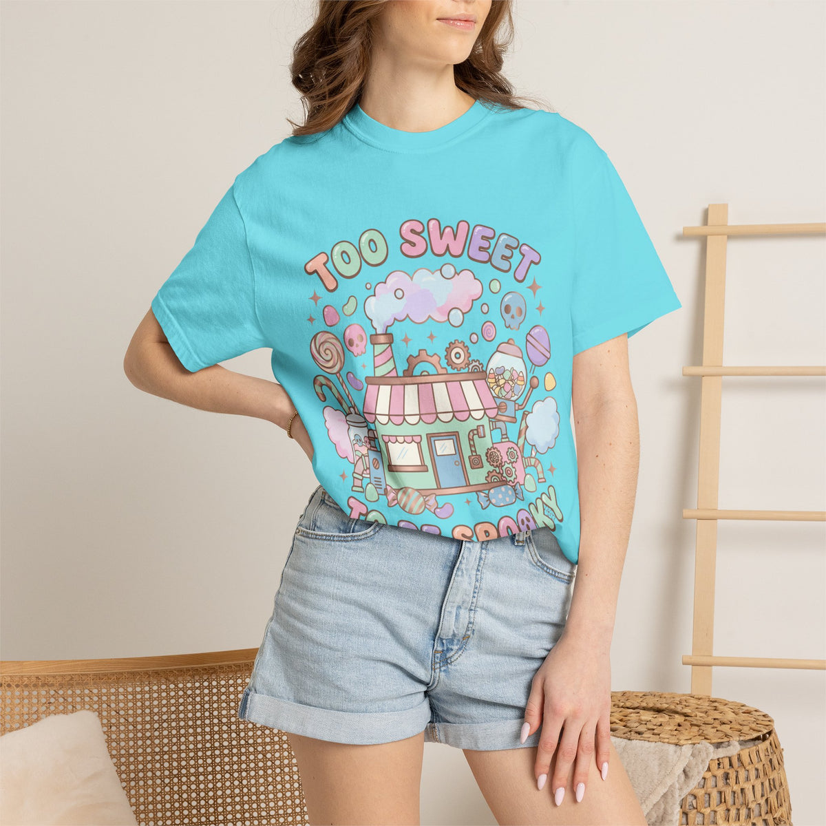 Too Sweet To Be Spooky Tee - Comfort Colors