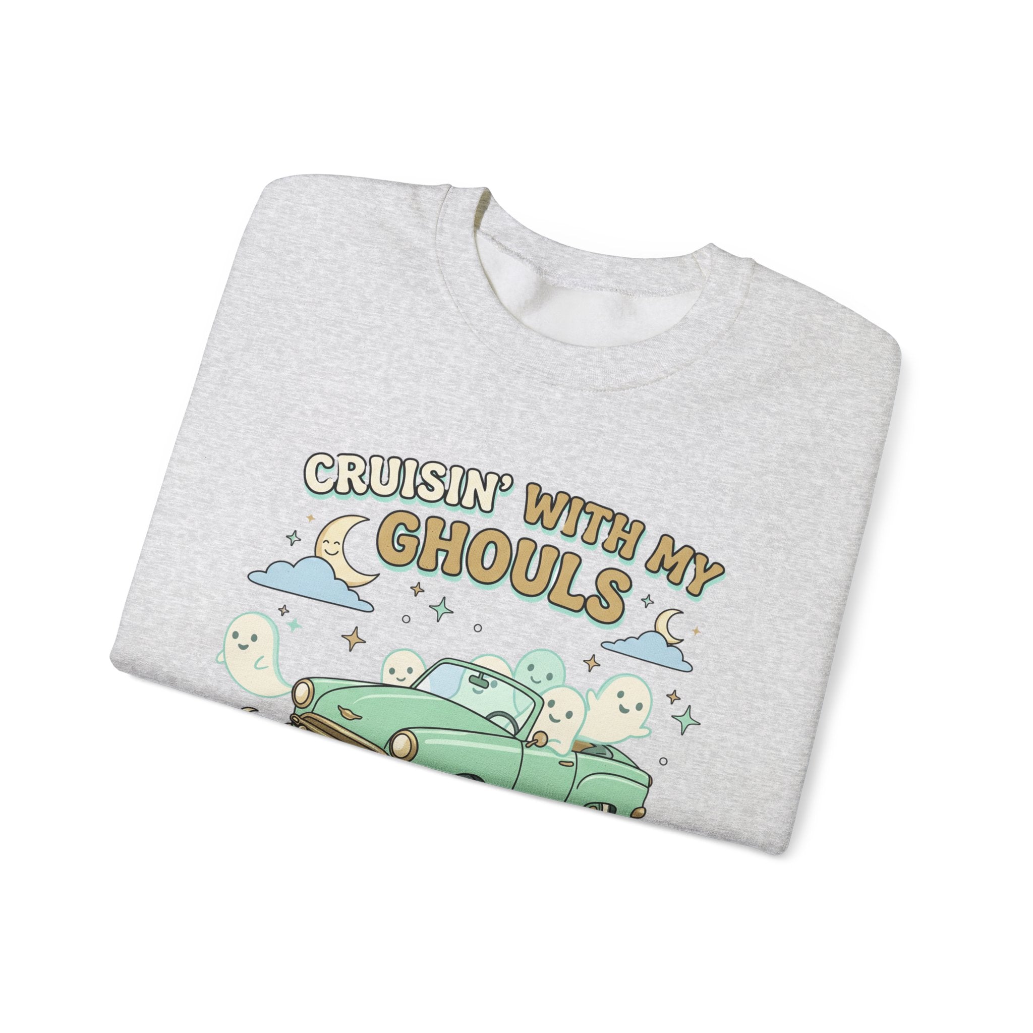 Cruisin' With My Ghouls Sweatshirt - Gildan