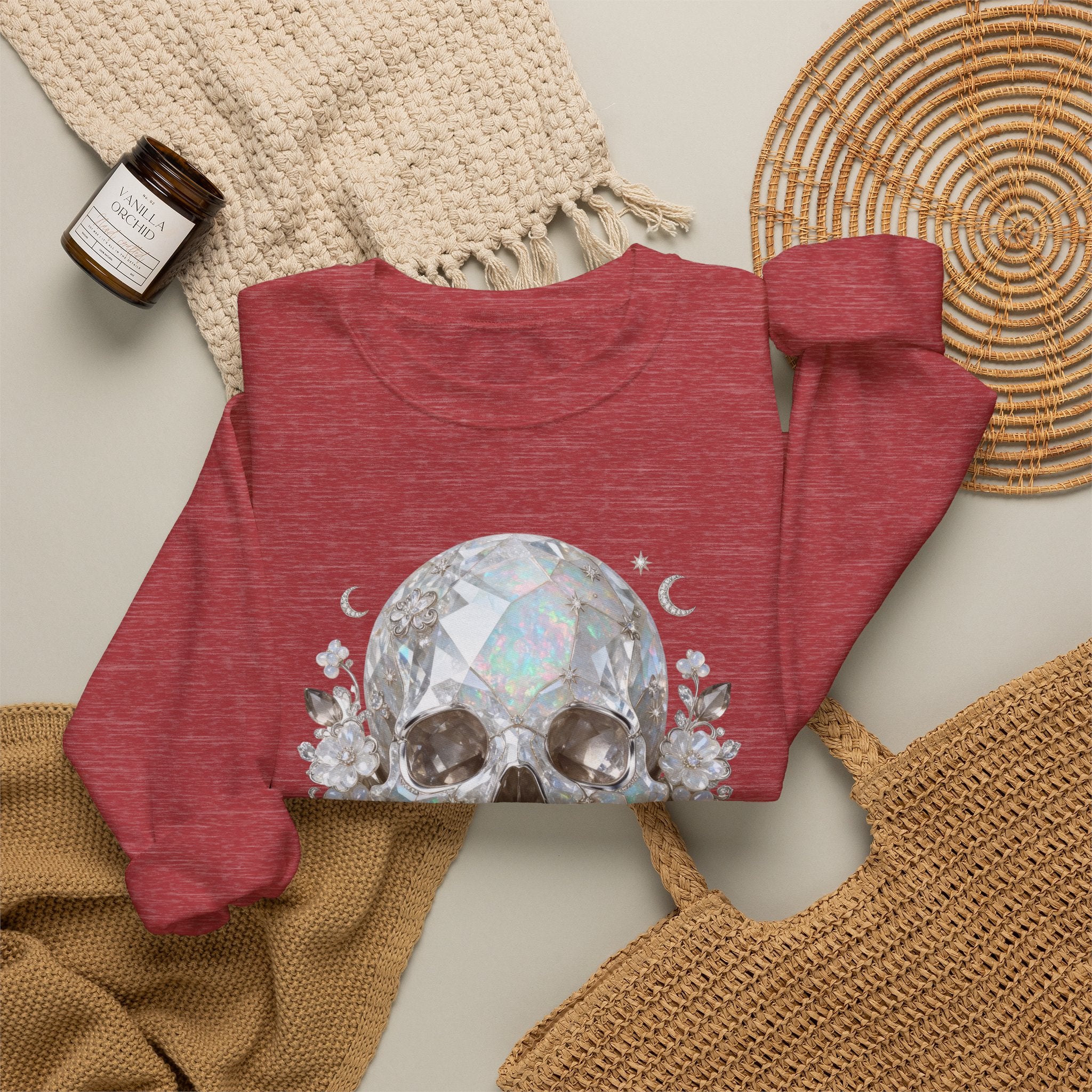 The Moonstone Skull Sweatshirt - Gildan