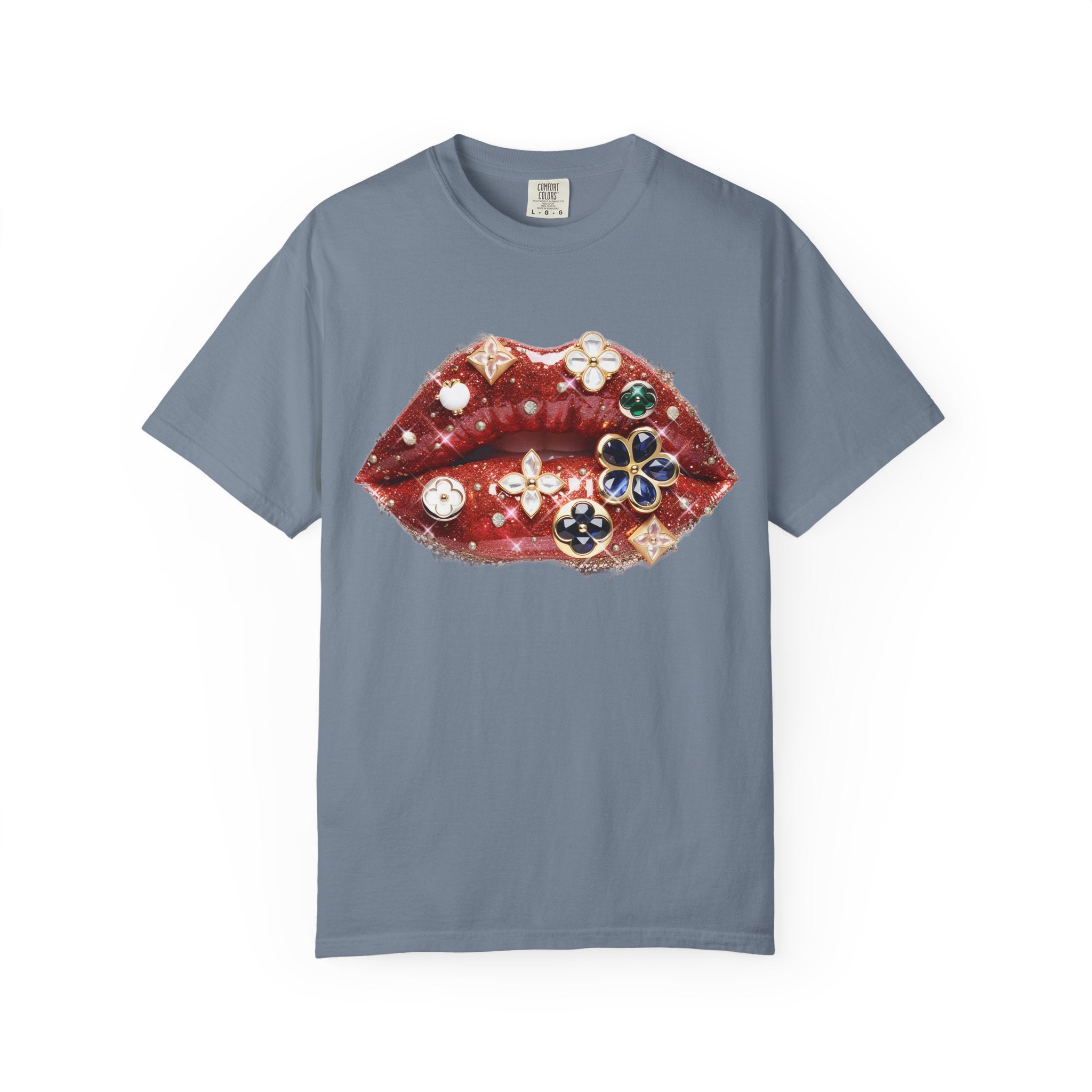 Jewel Lips Tee - Comfort Colors