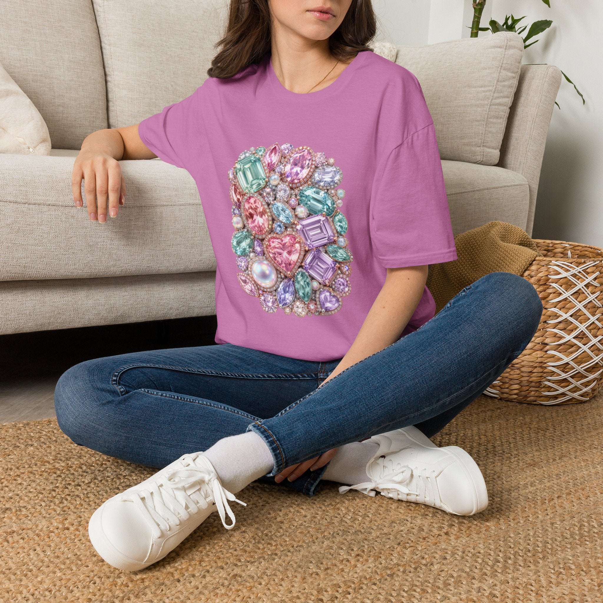 Halo Gemstone Tee - Gildan