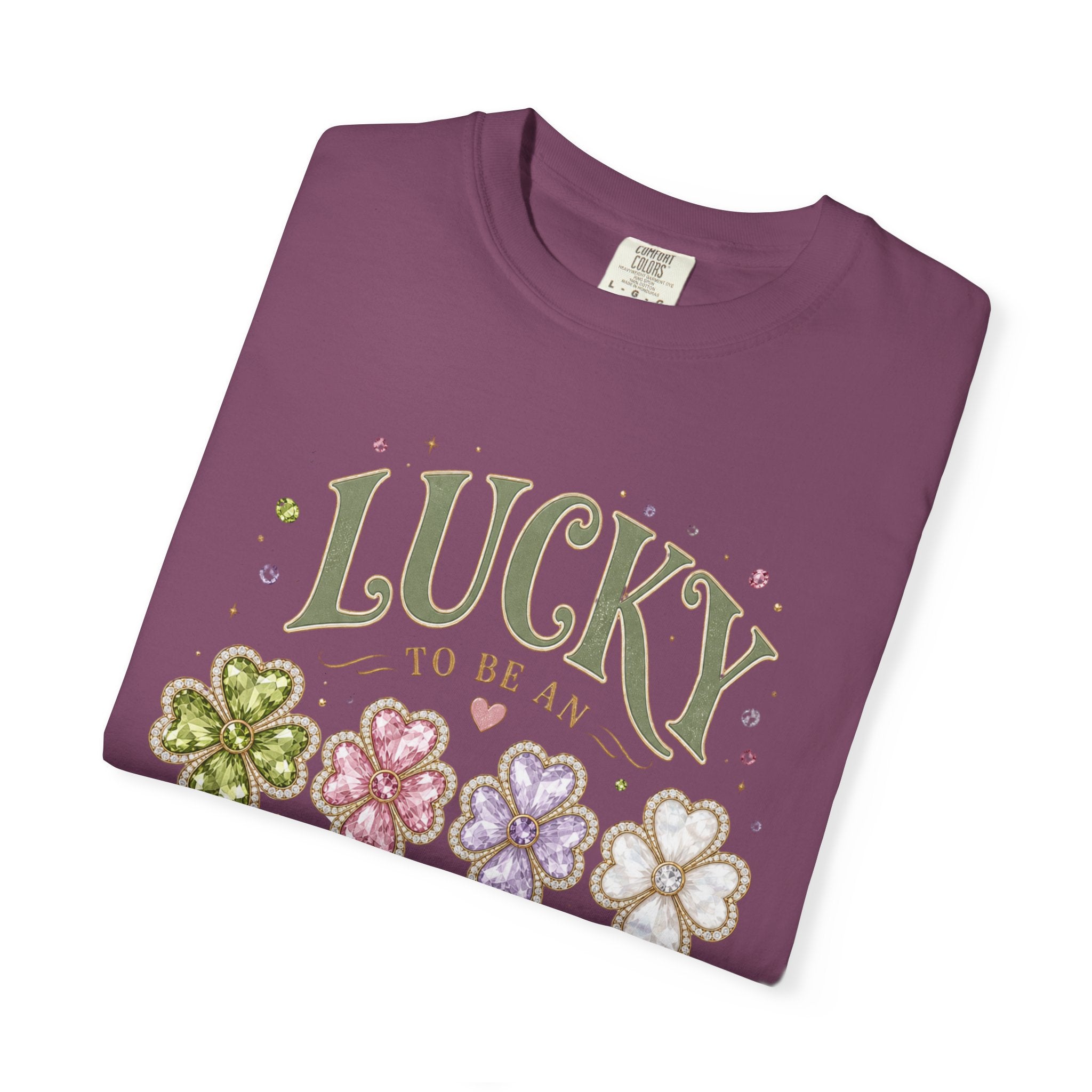 Lucky To Be an August Girl Tee - Comfort Colors