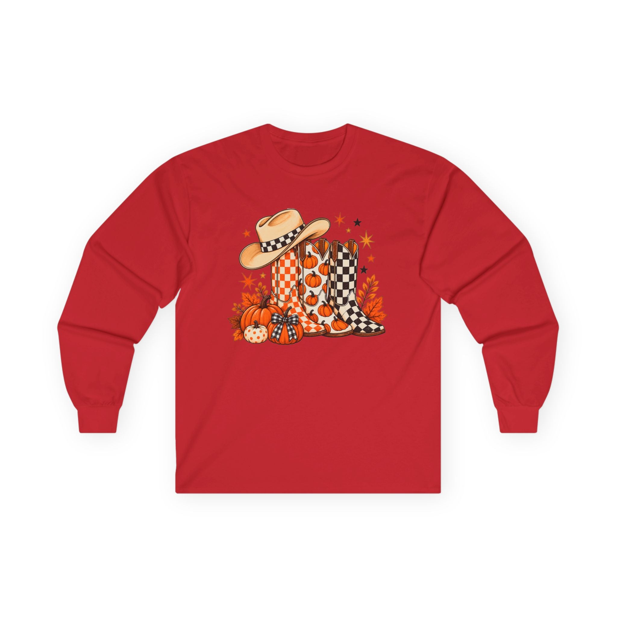 Halloween Boots Long Sleeve - Gildan