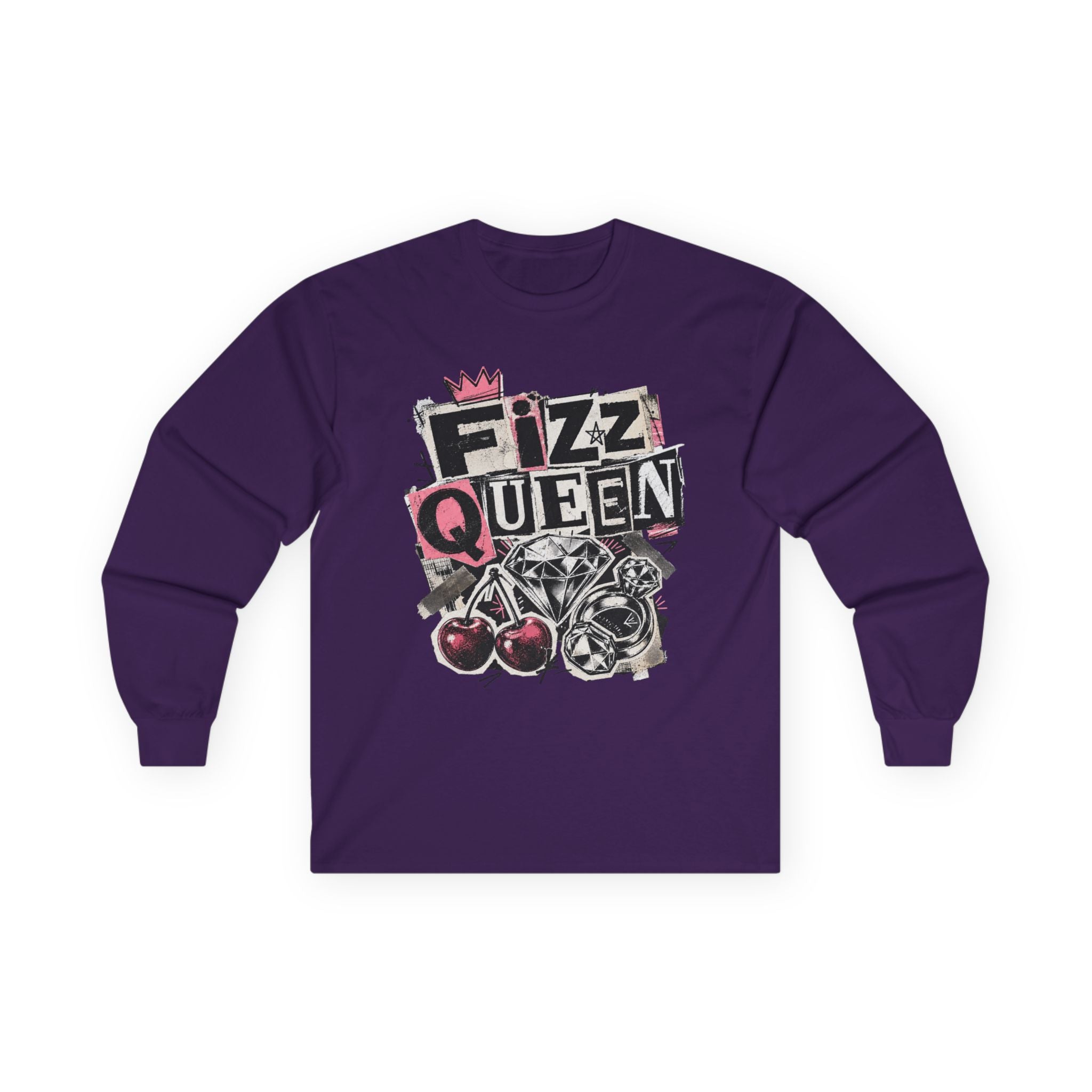 Fizz Queen Long Sleeve Tee - Gildan