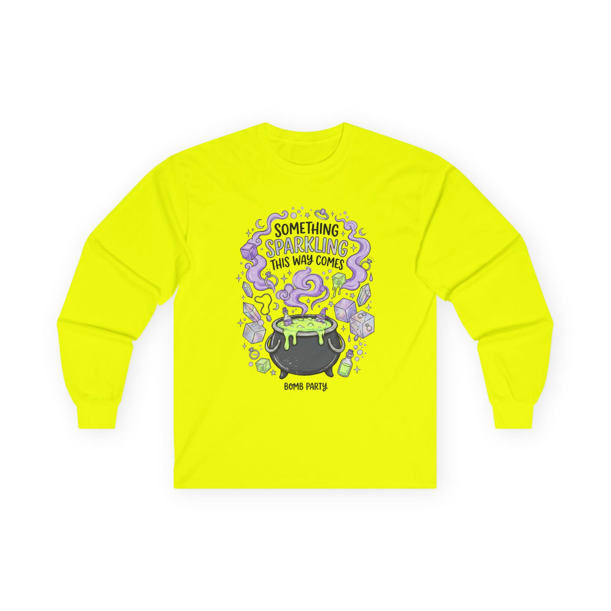 The Spooky Cauldron Long Sleeve Tee - Gildan