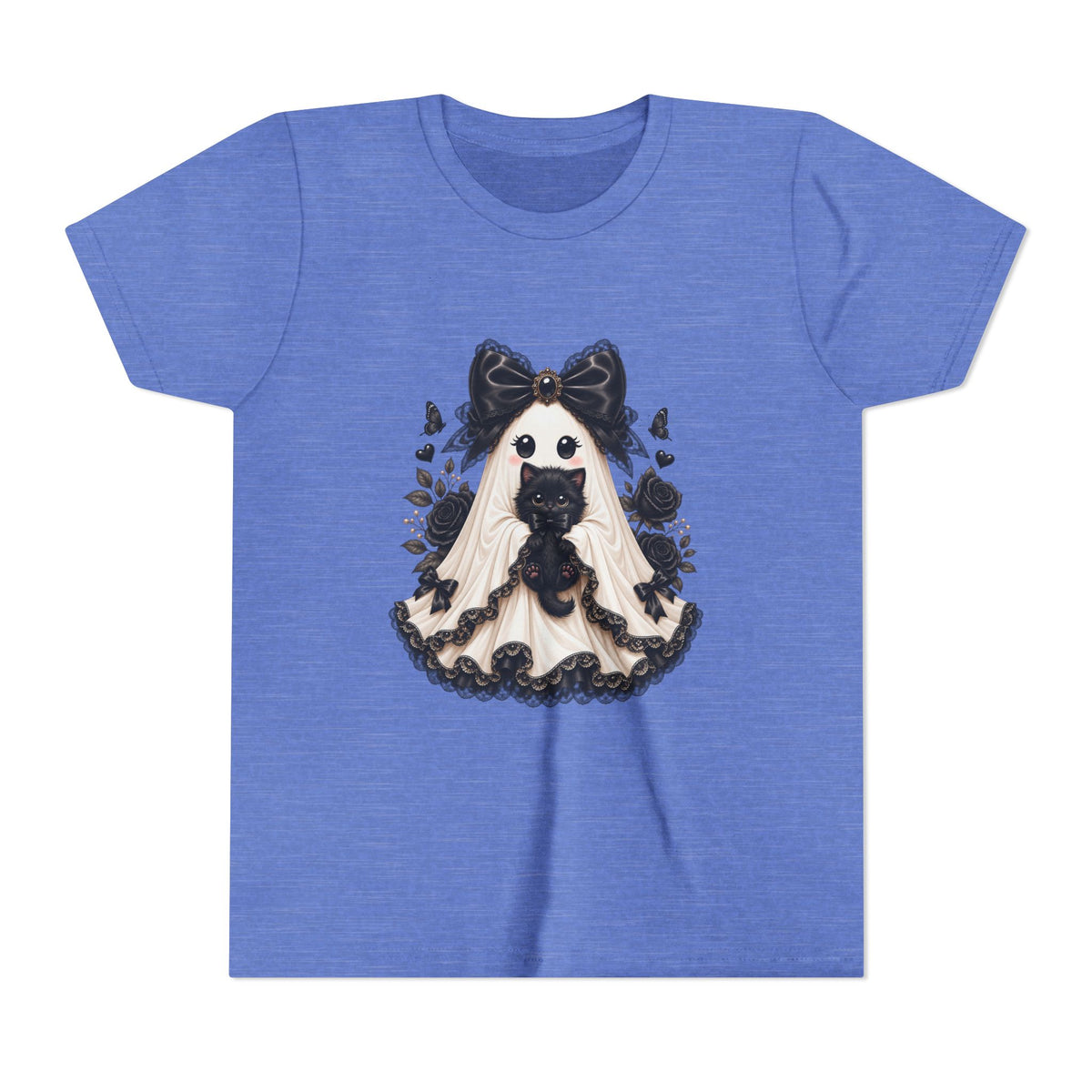 Lace Kitten Ghost Tee - Youth Tee