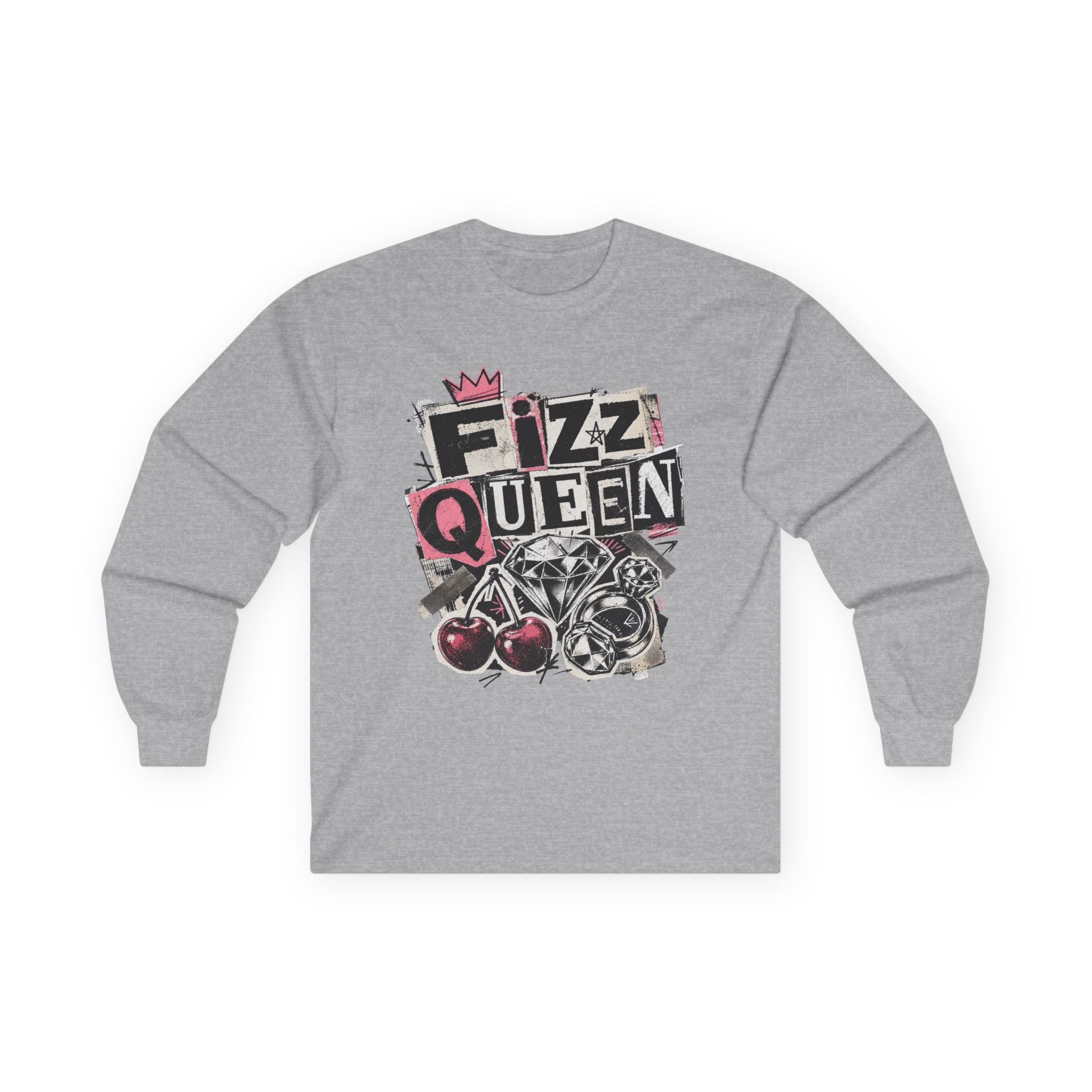 Fizz Queen Long Sleeve Tee - Gildan