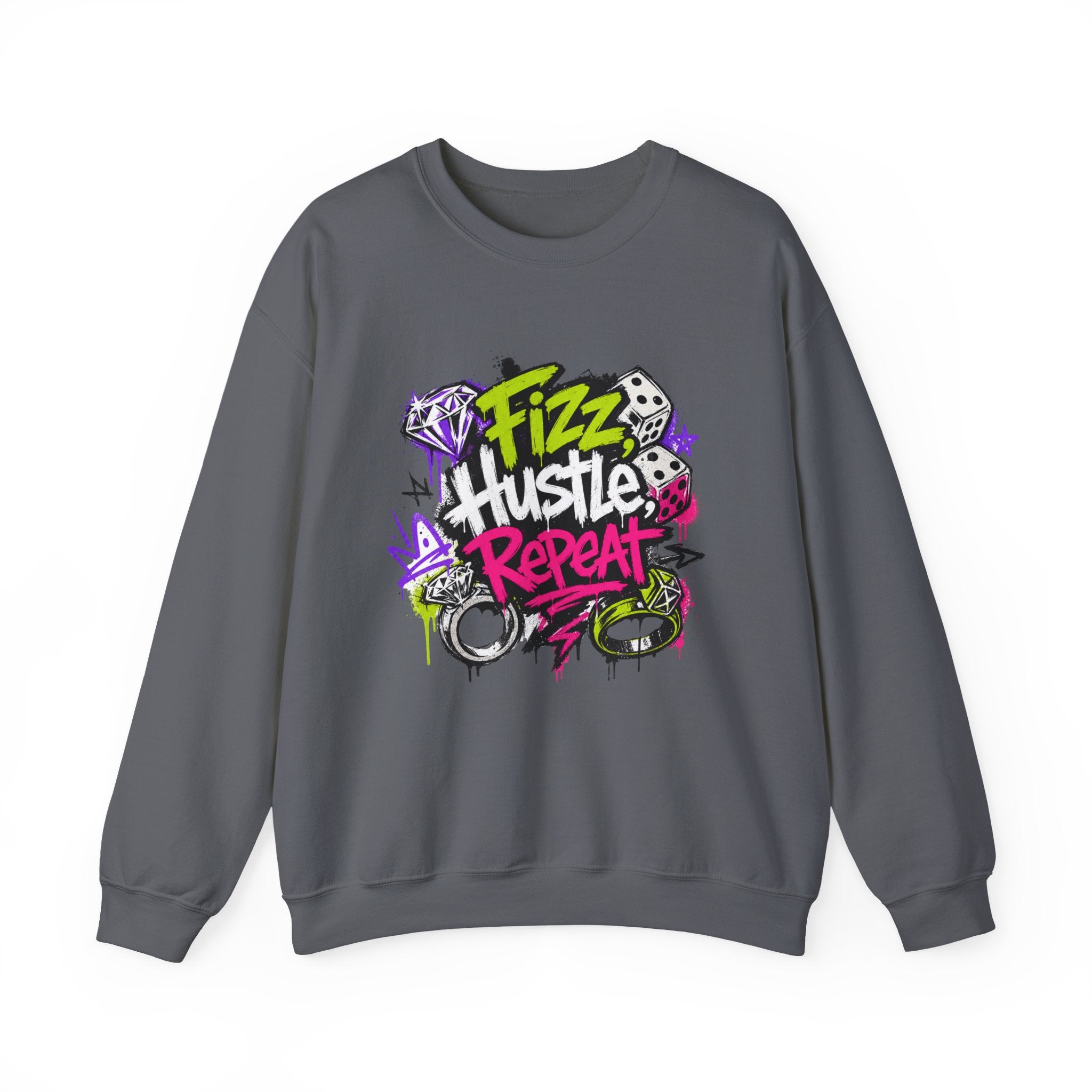 Fizz Hustle Repeat Sweatshirt - Gildan
