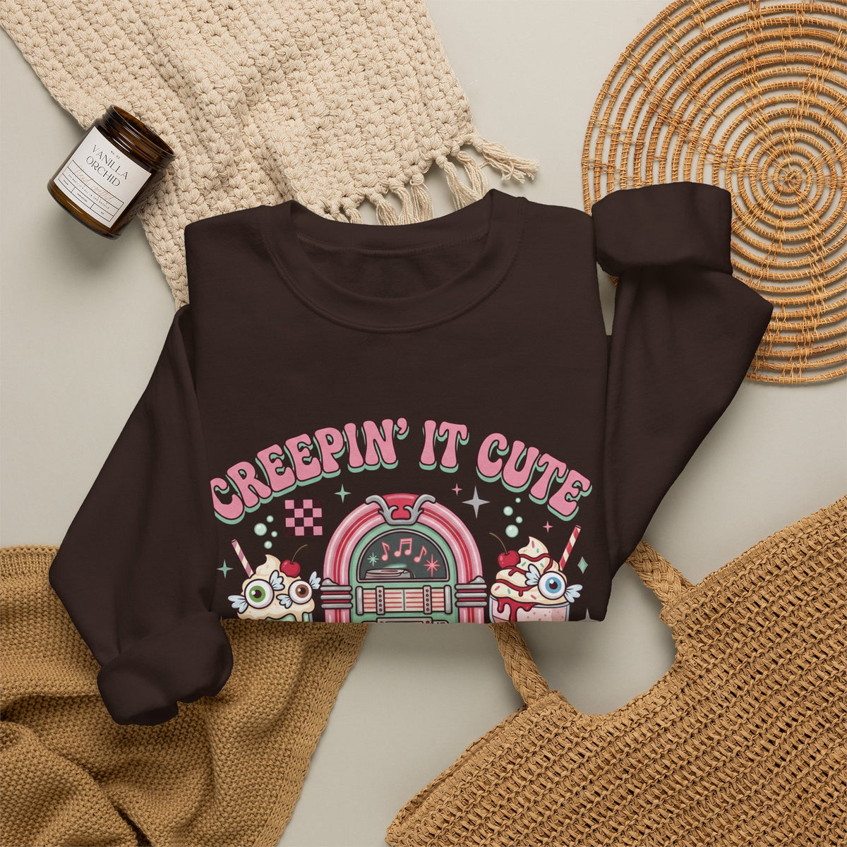 Creepin' It Cute Sweatshirt - Gildan