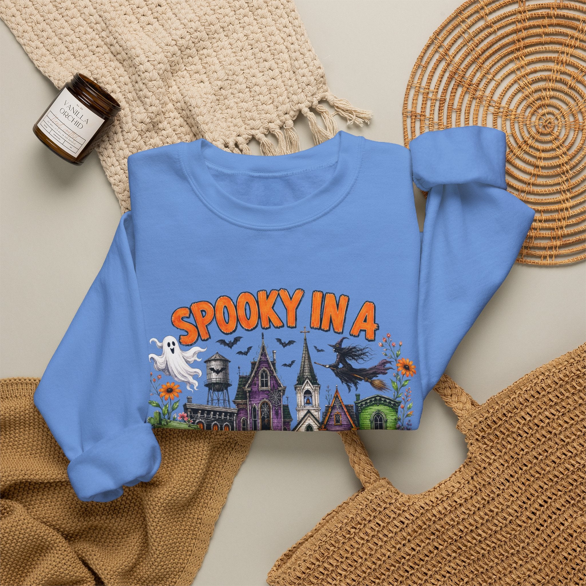 Spooky In A Smalltown Sweatshirt - Gildan