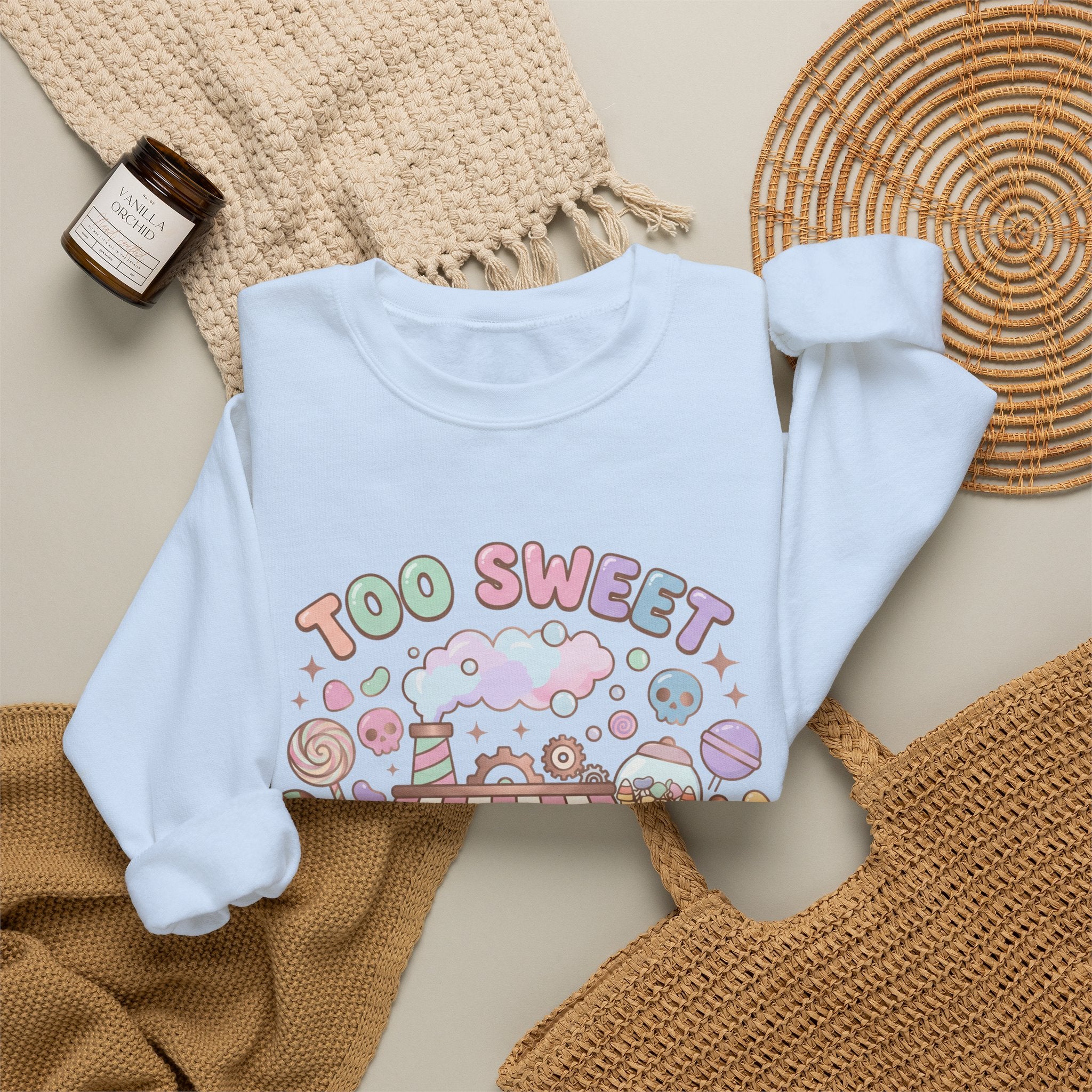 Too Sweet To Be Spooky Sweatshirt - Gildan