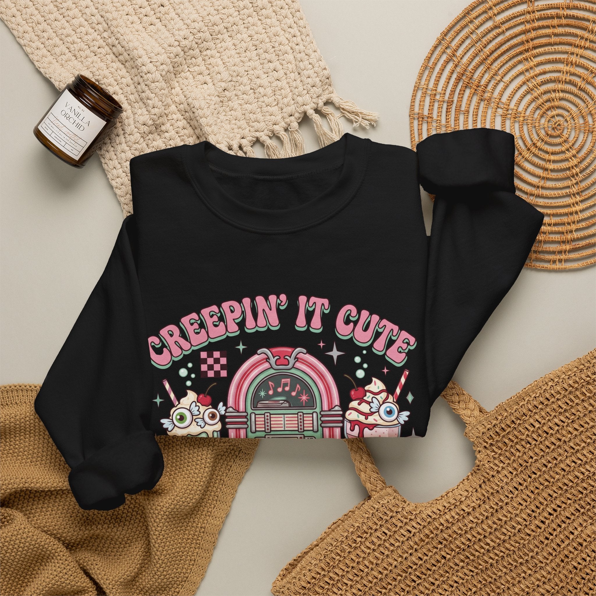 Creepin' It Cute Sweatshirt - Gildan