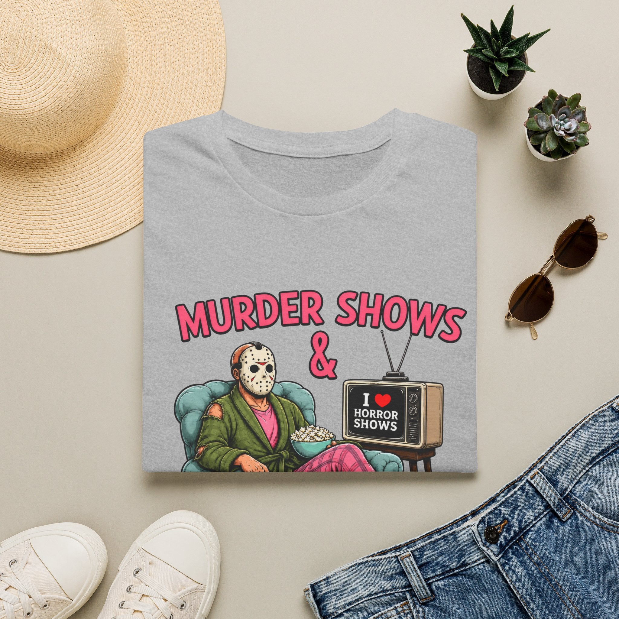 Murder Shows and Comfy Clothes Tee- Gildan