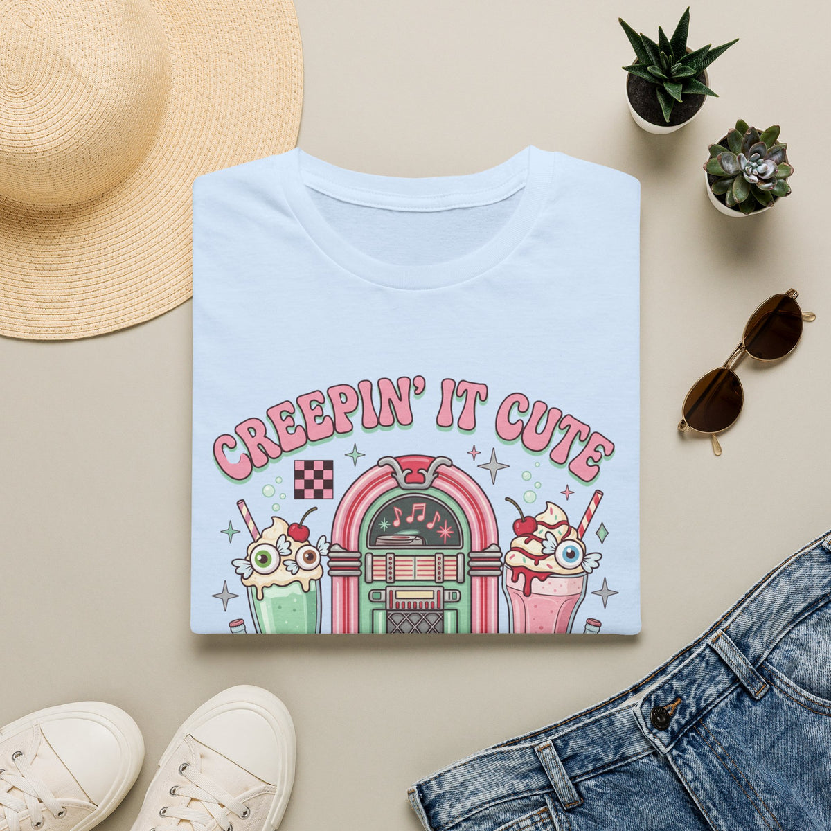 Creepin' It Cute Tee - Gildan