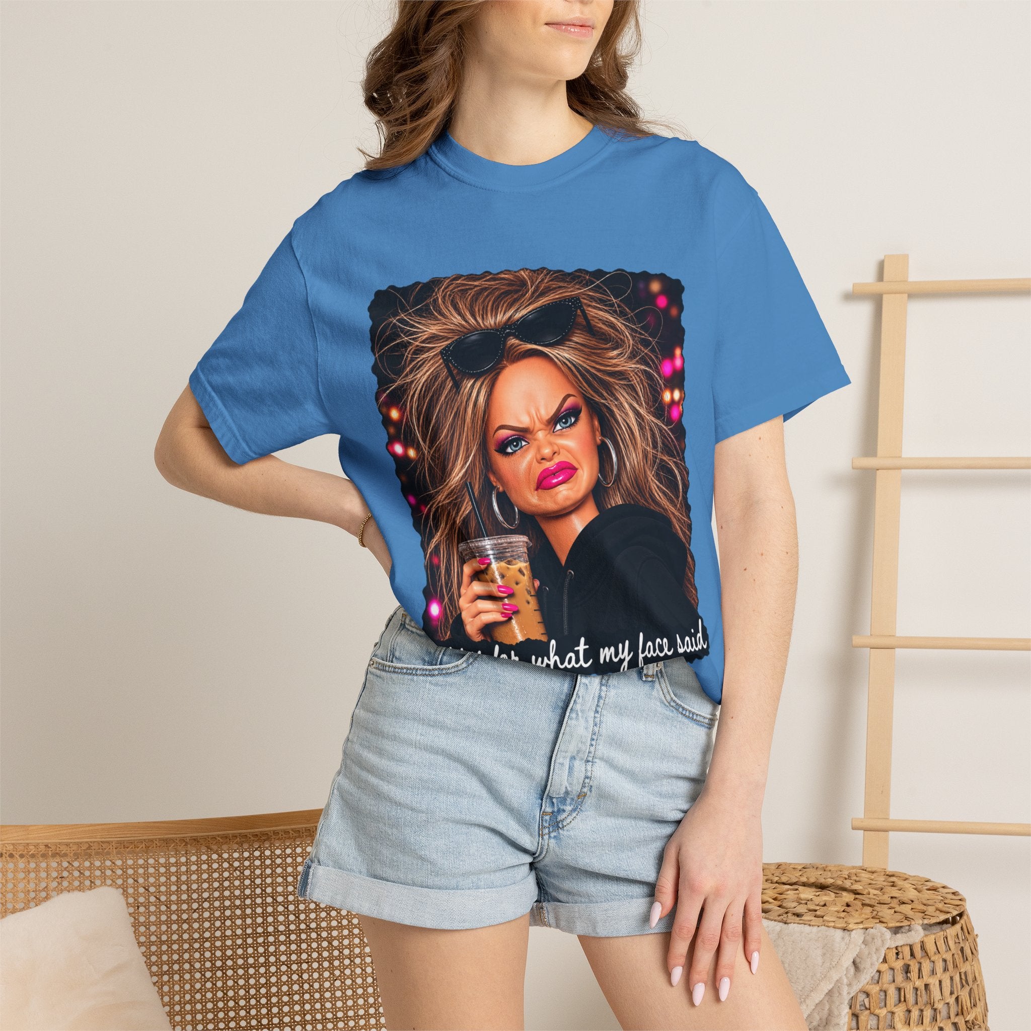 Sorry For What My Face Said Tee - Comfort Colors