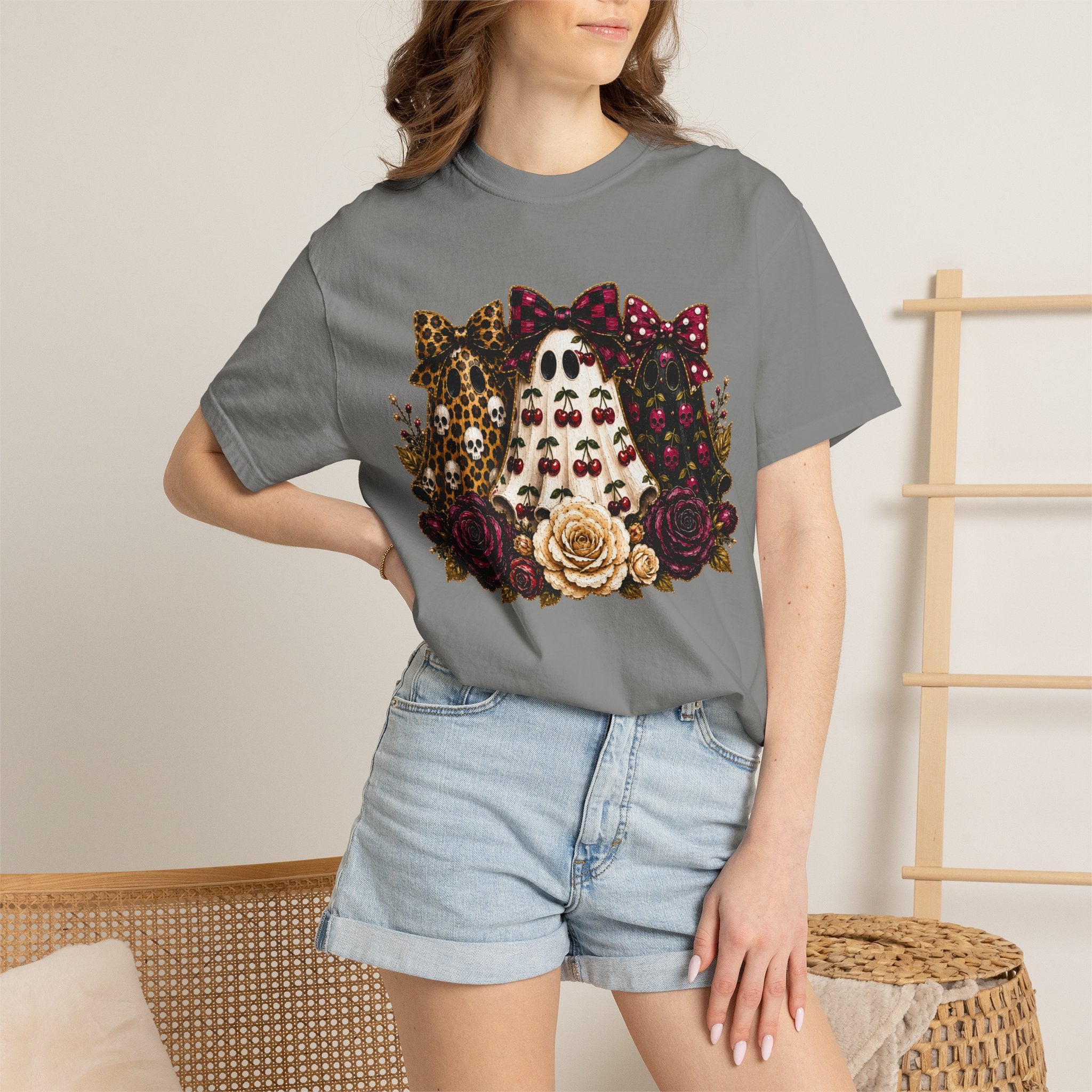 Cherry Ghosts Tee - Comfort Colors