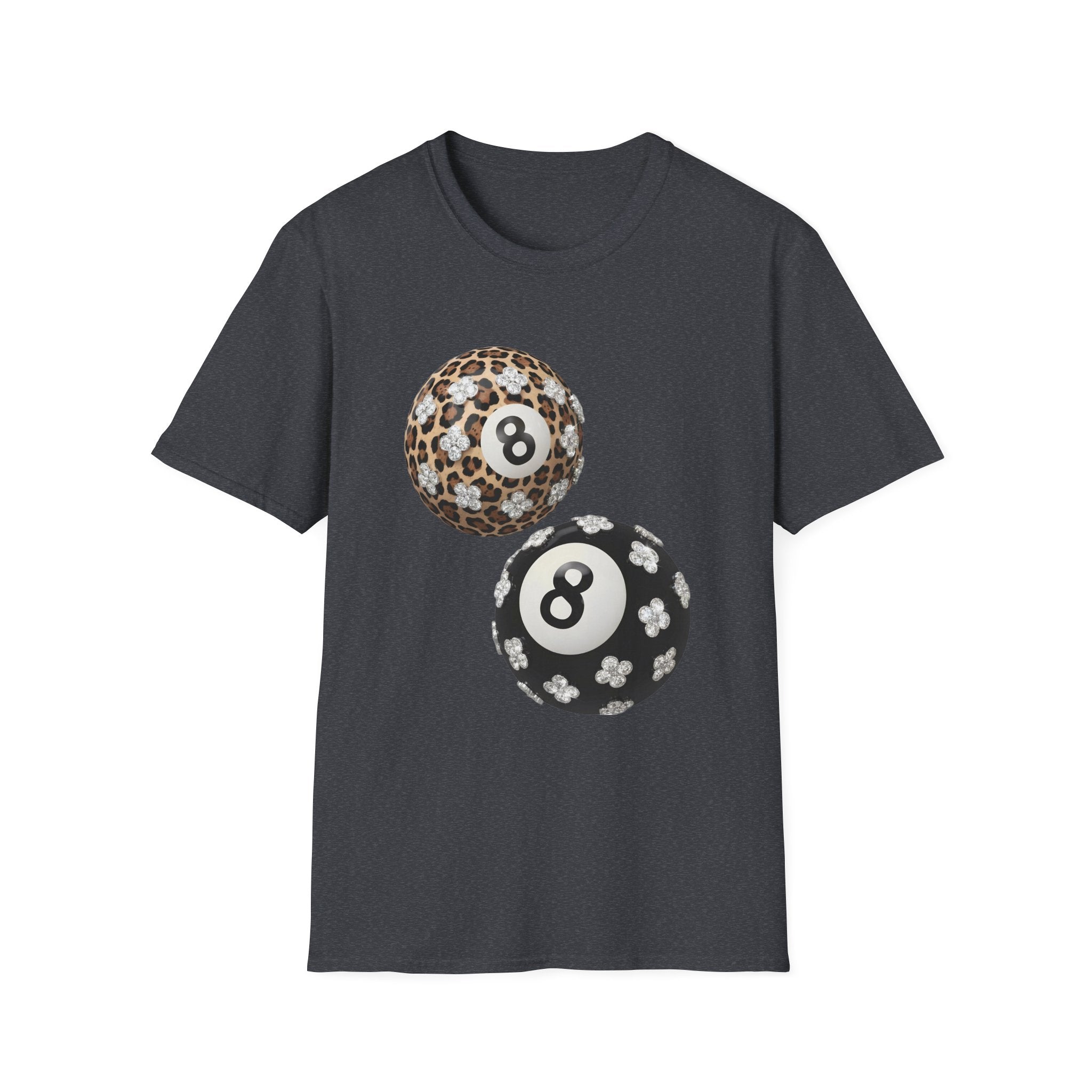 Jeweled Lucky 8 Ball Tee - Gildan