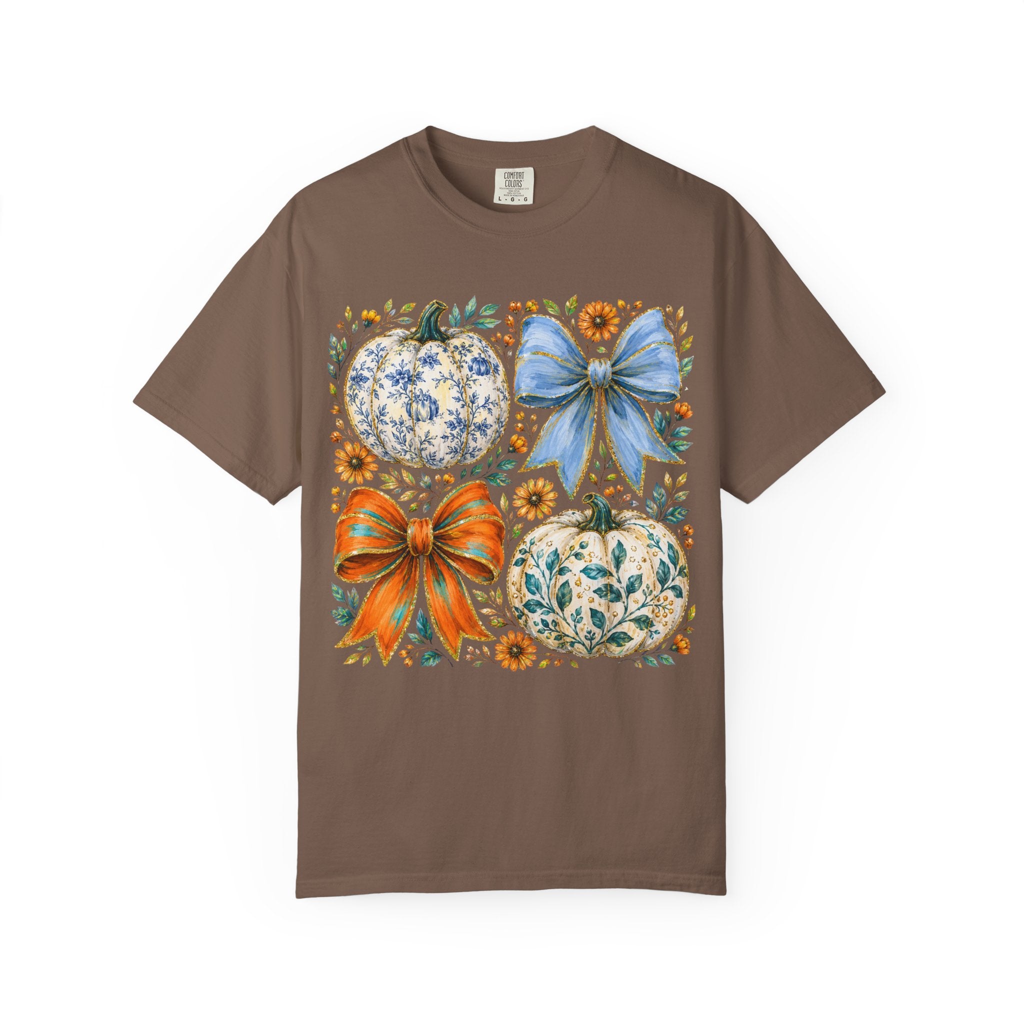 Pumpkin Bows Tee - Comfort Colors