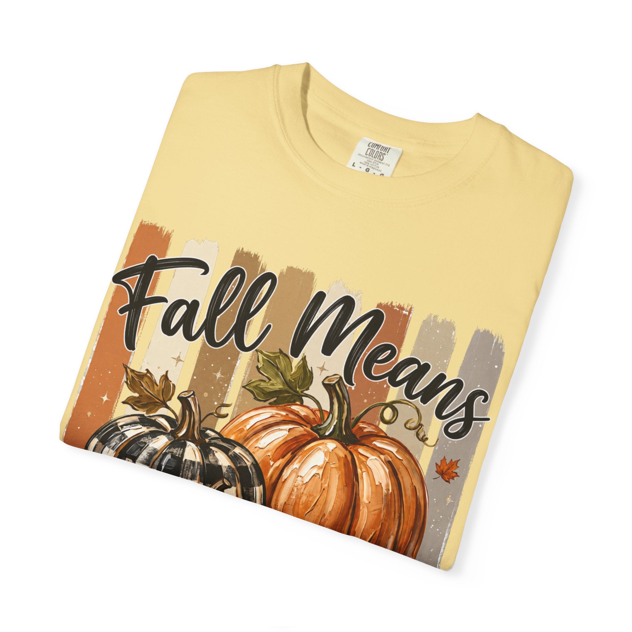 Fall Means Football Tee - Comfort Colors