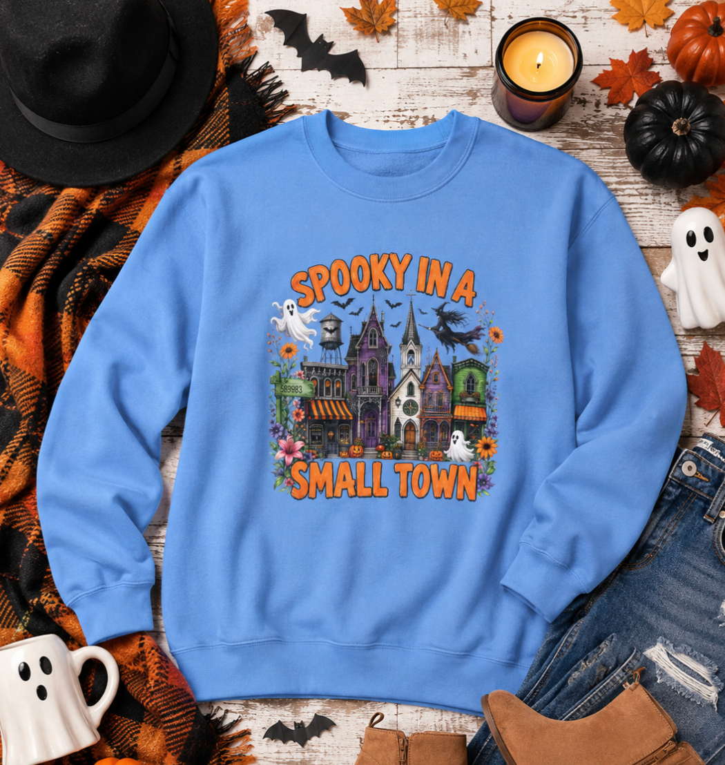 Spooky In A Smalltown Sweatshirt - Gildan
