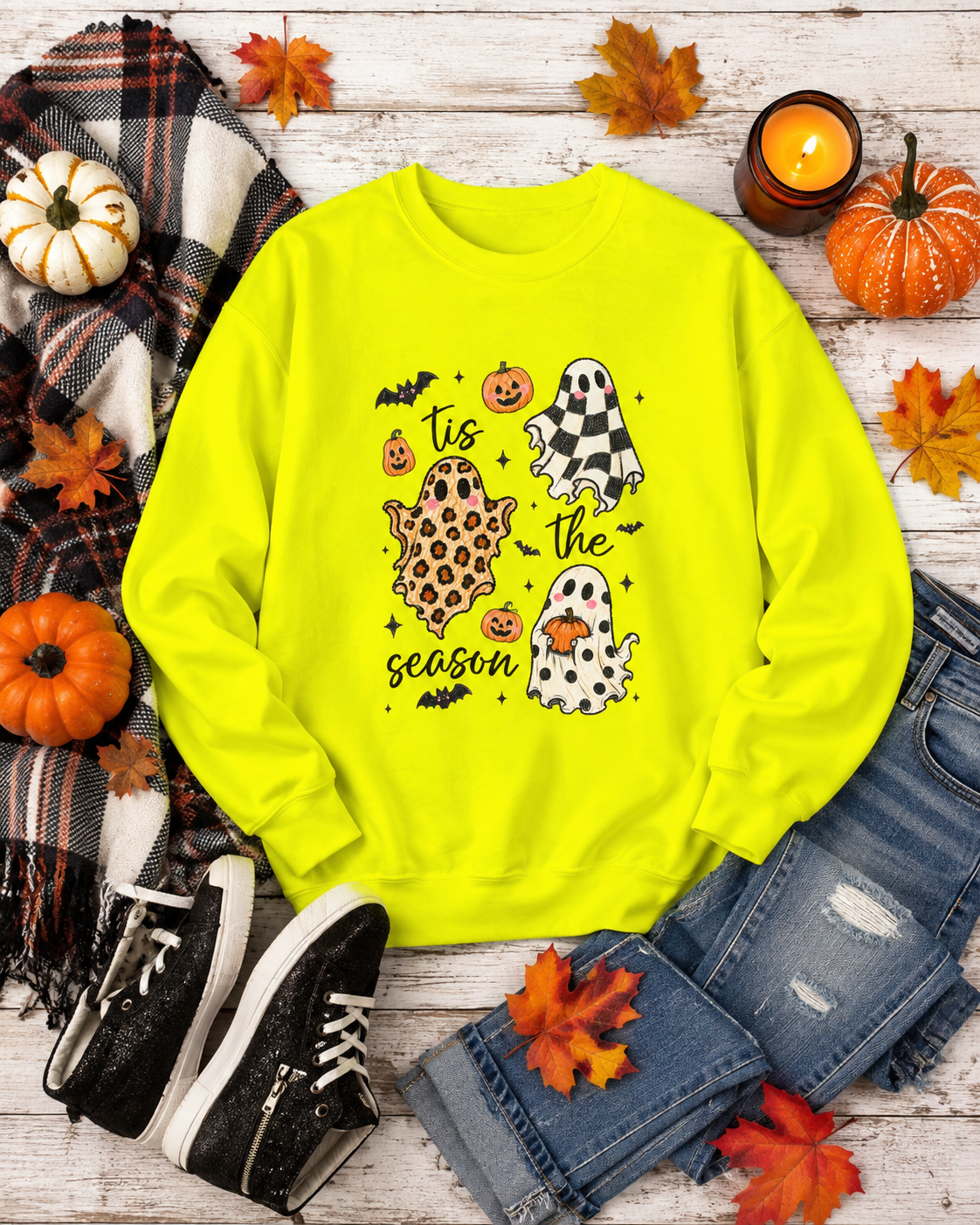 Tis The Season Halloween Sweatshirt - Gildan