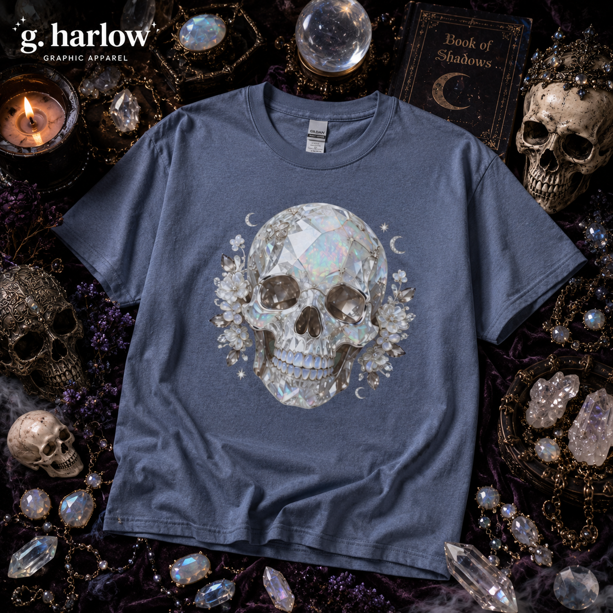 Moonstone Skull Tee - Gildan