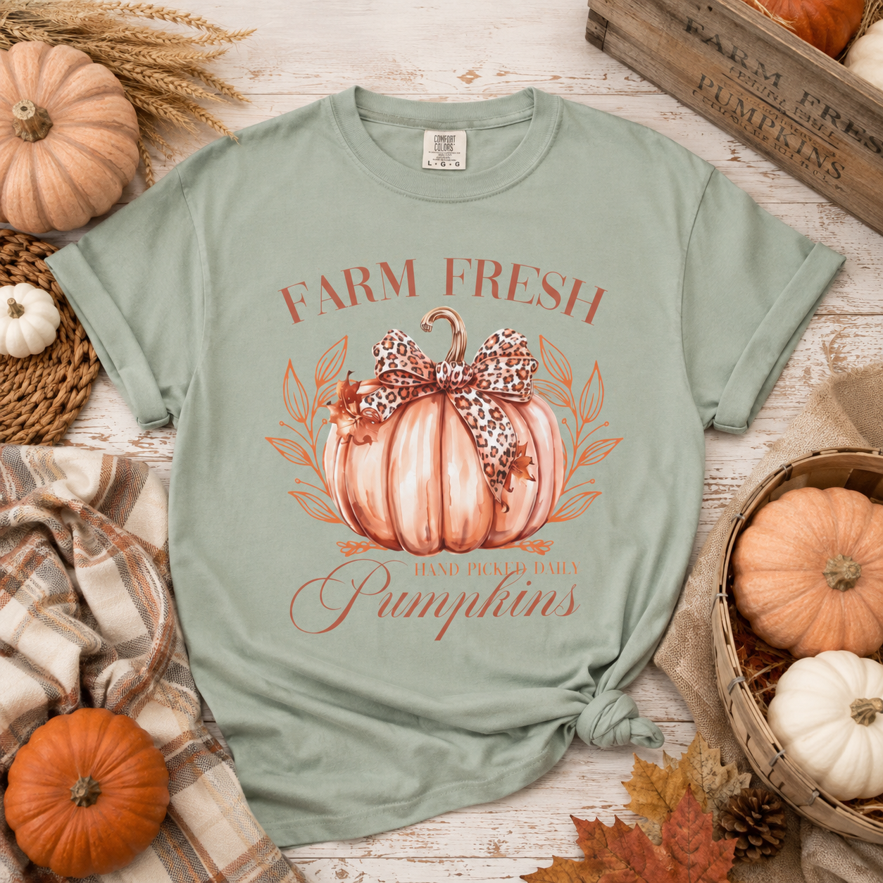 Farm Fresh Pumpkins Tee - Comfort Colors