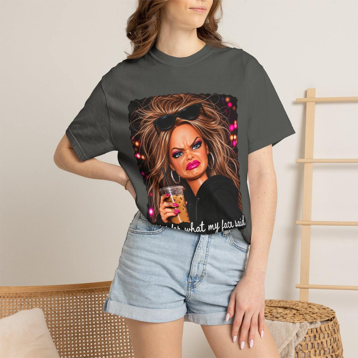 Sorry For What My Face Said Tee - Comfort Colors