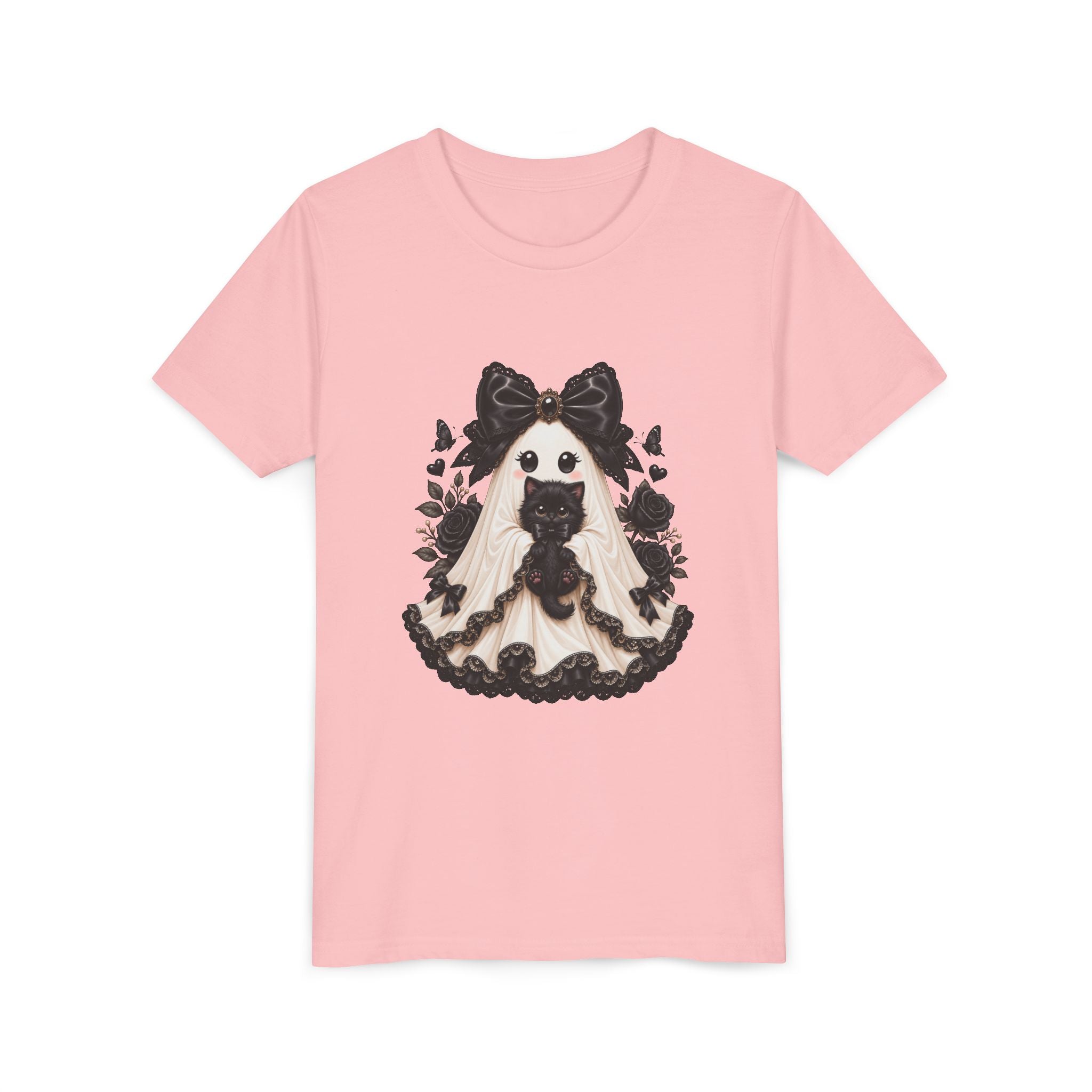 Lace Kitten Ghost Tee - Youth Tee