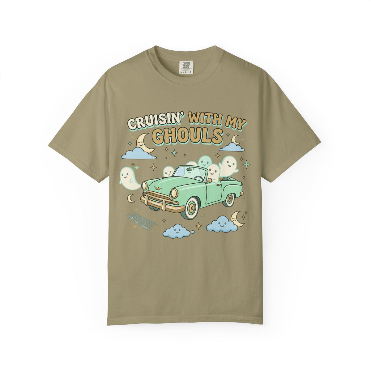 Cruisin' With My Ghouls Tee - Comfort Colors