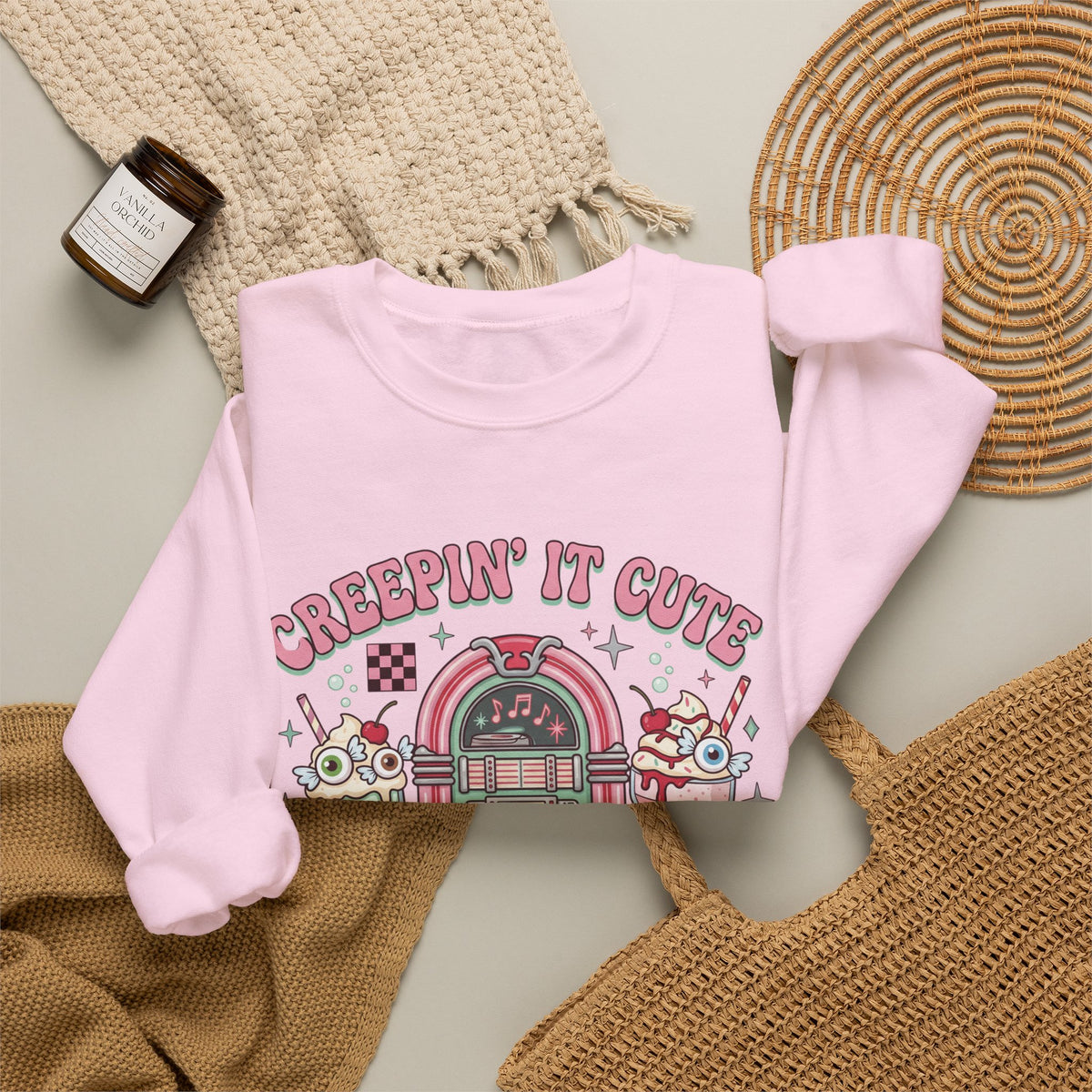 Creepin' It Cute Sweatshirt - Gildan