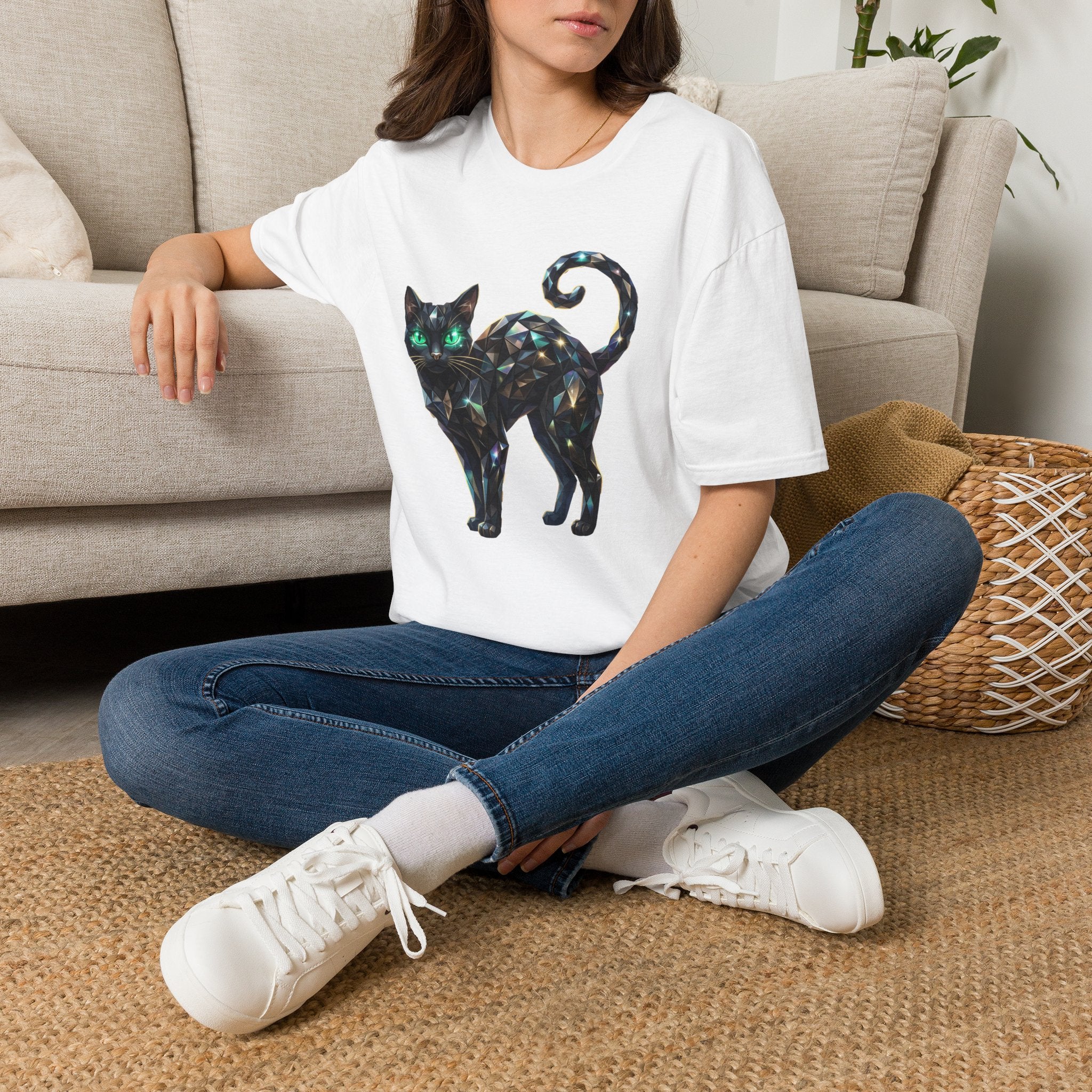 The Jeweled Cat Tee - Gildan