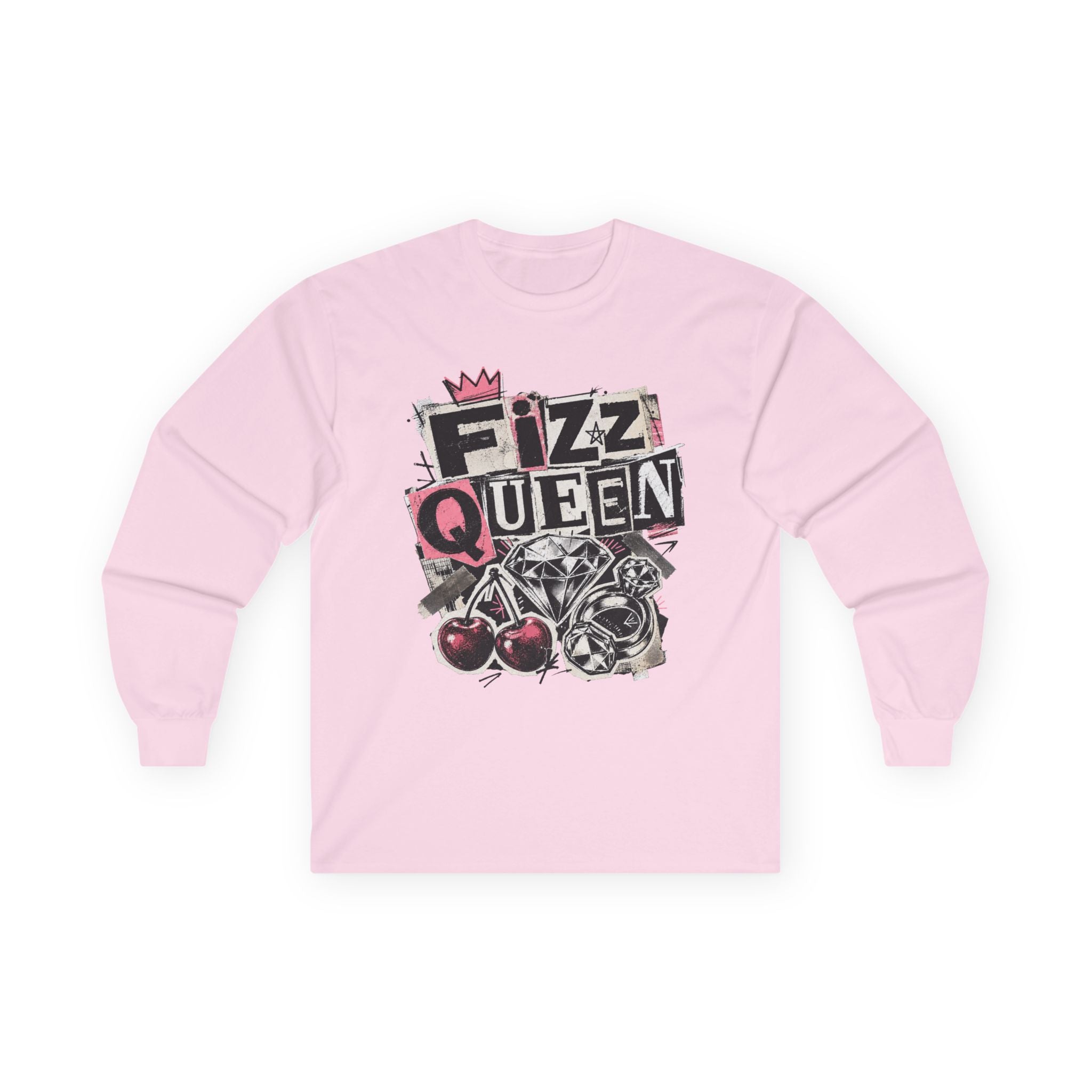 Fizz Queen Long Sleeve Tee - Gildan