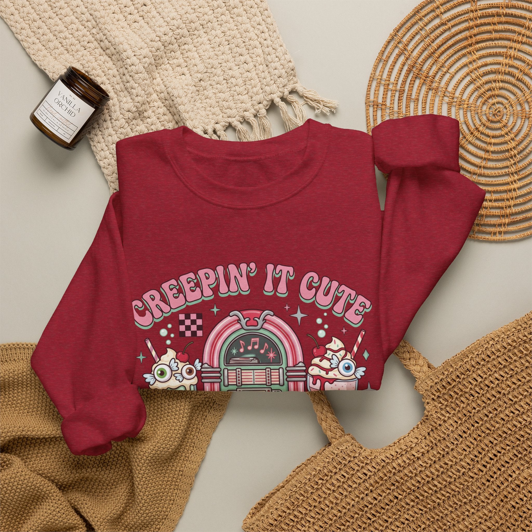 Creepin' It Cute Sweatshirt - Gildan