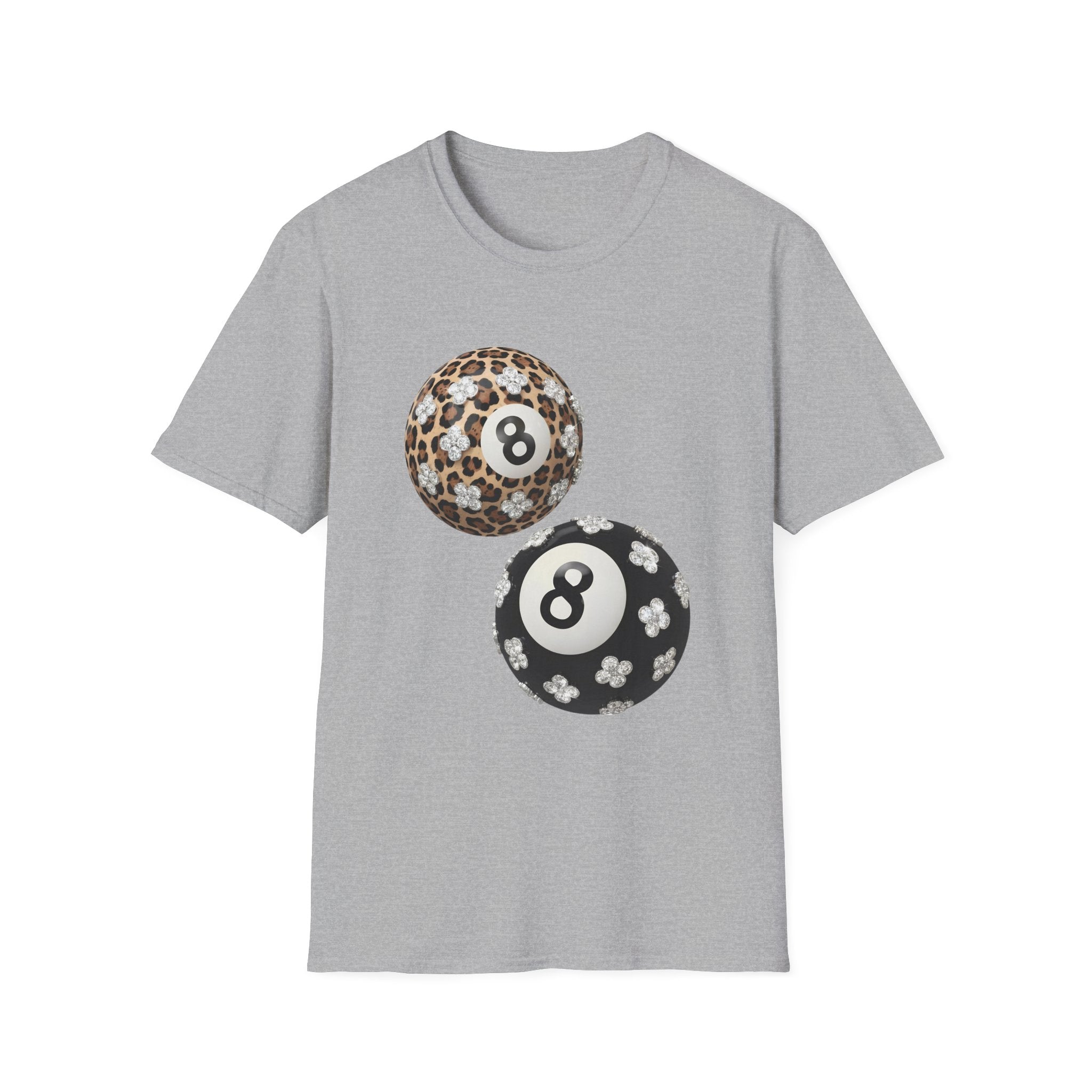 Jeweled Lucky 8 Ball Tee - Gildan