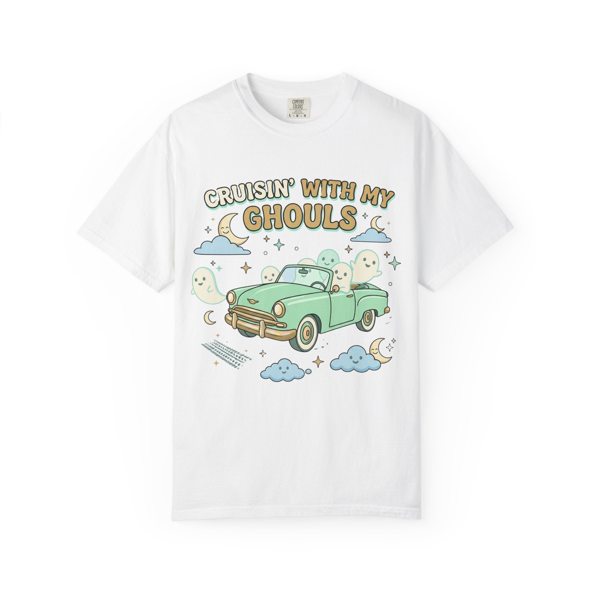 Cruisin' With My Ghouls Tee - Comfort Colors