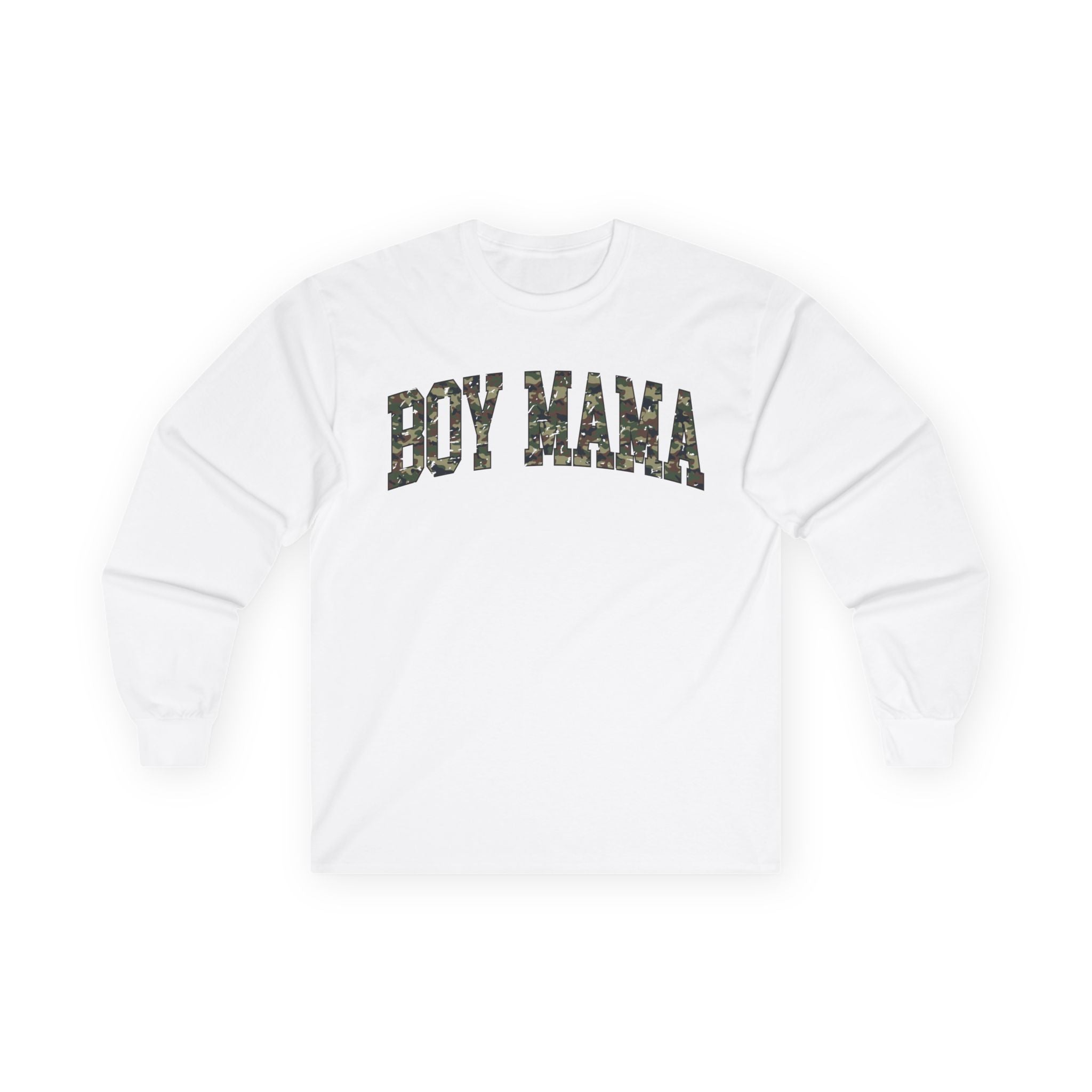 Boy Mama Camo Long Sleeve Tee