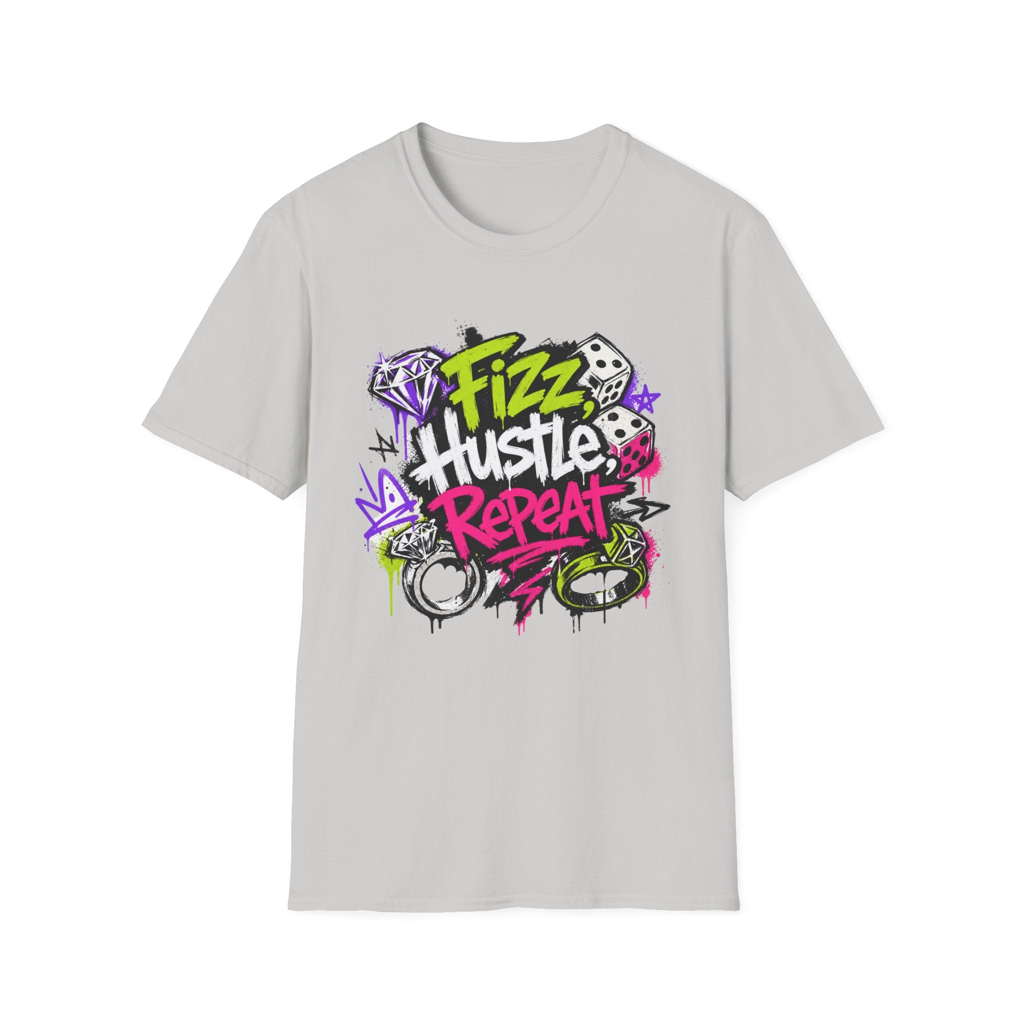 Fizz Hustle Repeat Tee - Gildan