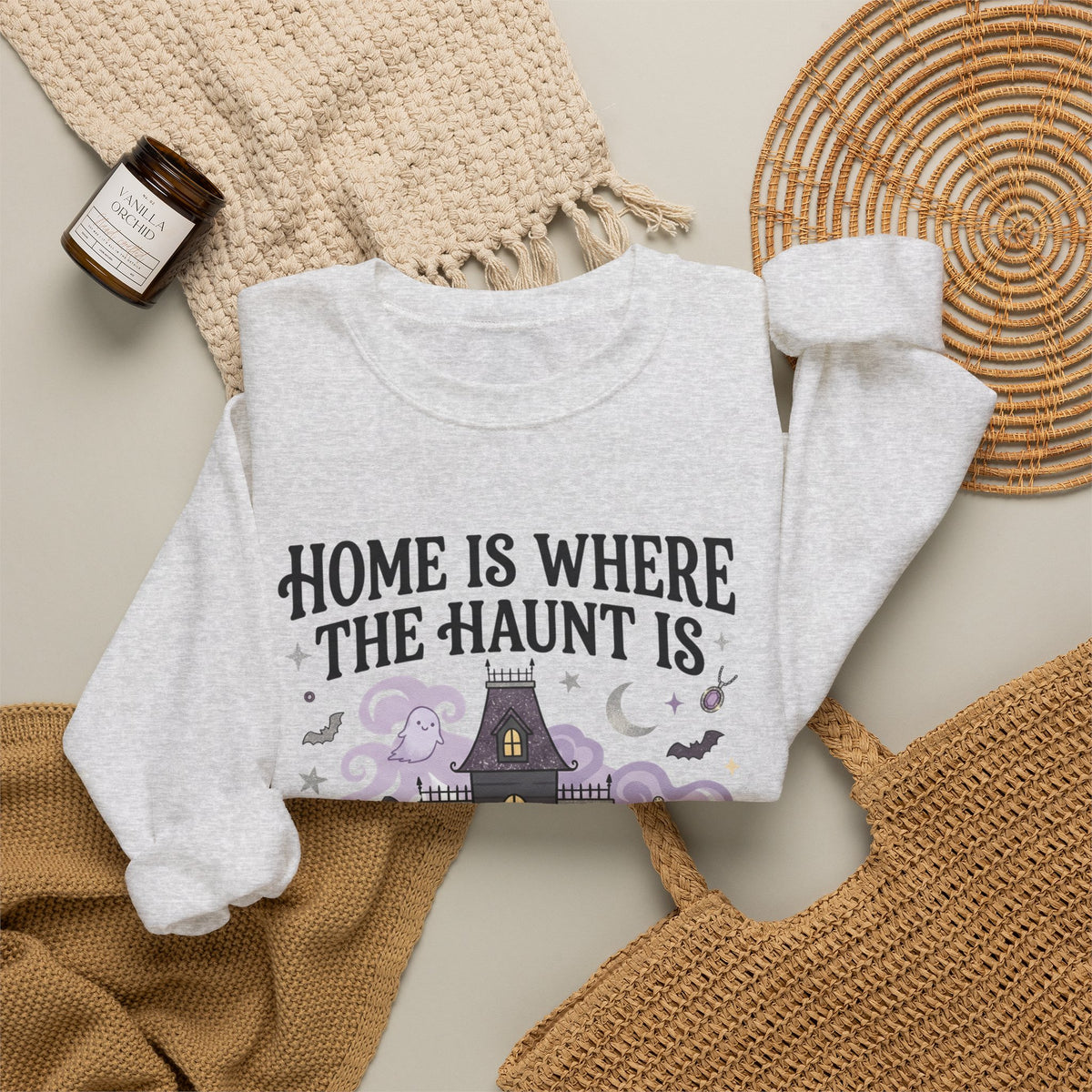 Home Is Where The Haunt Is Sweatshirt - Gildan